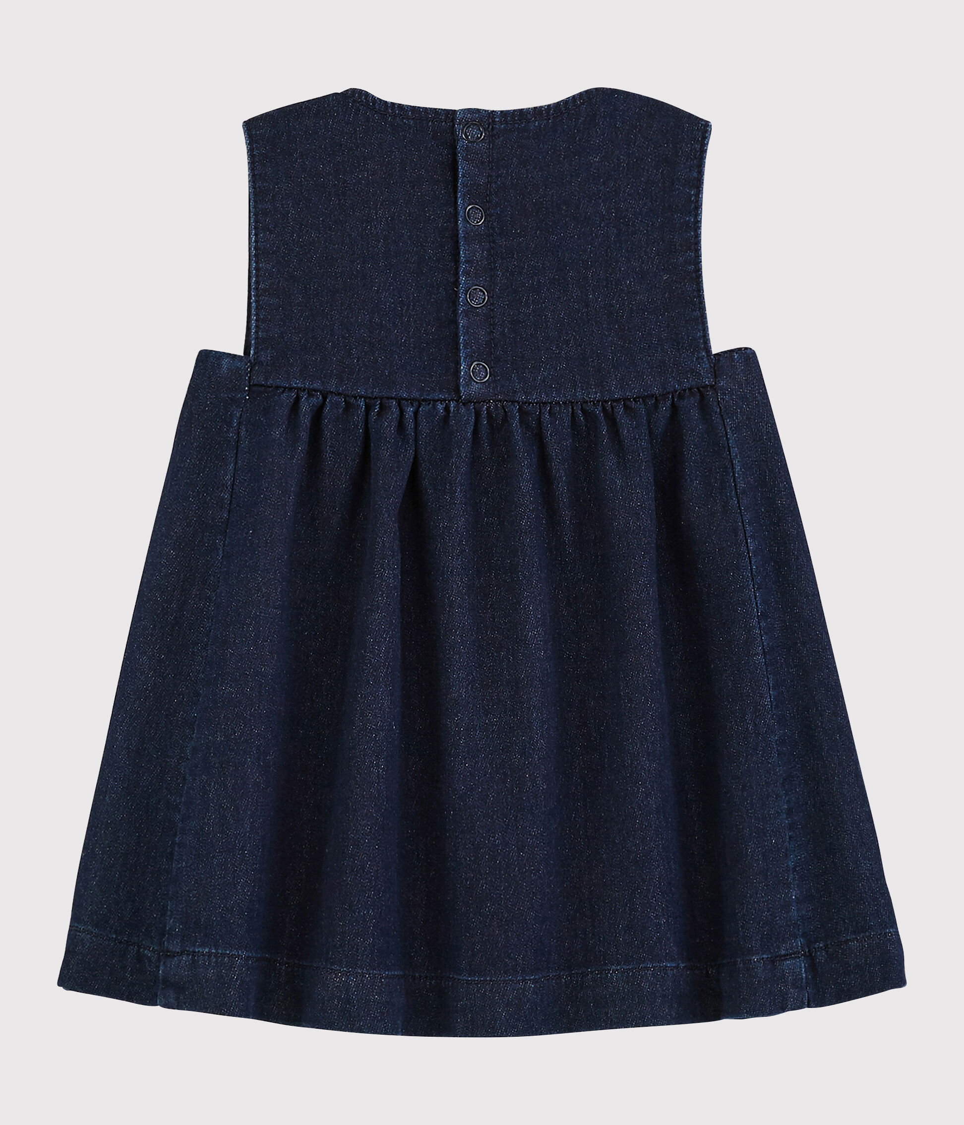 Baby Girls Denim Fleece Dress JEANS Petit Bateau