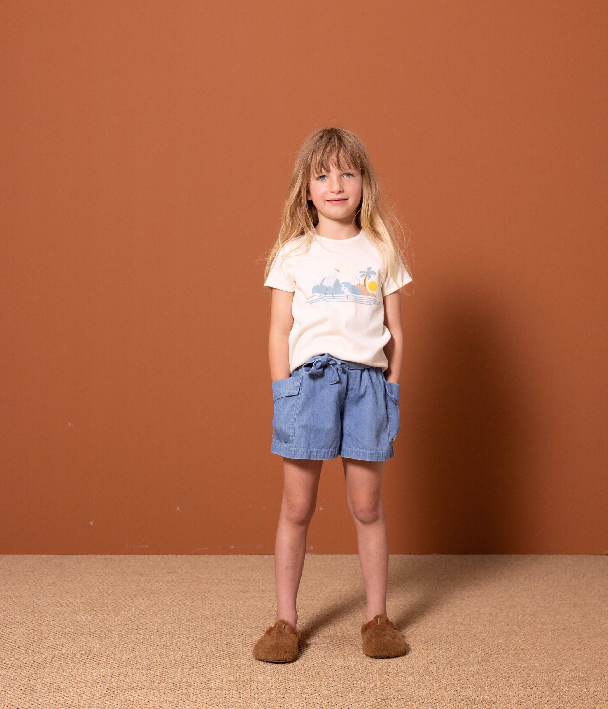 Little girls sales jean shorts