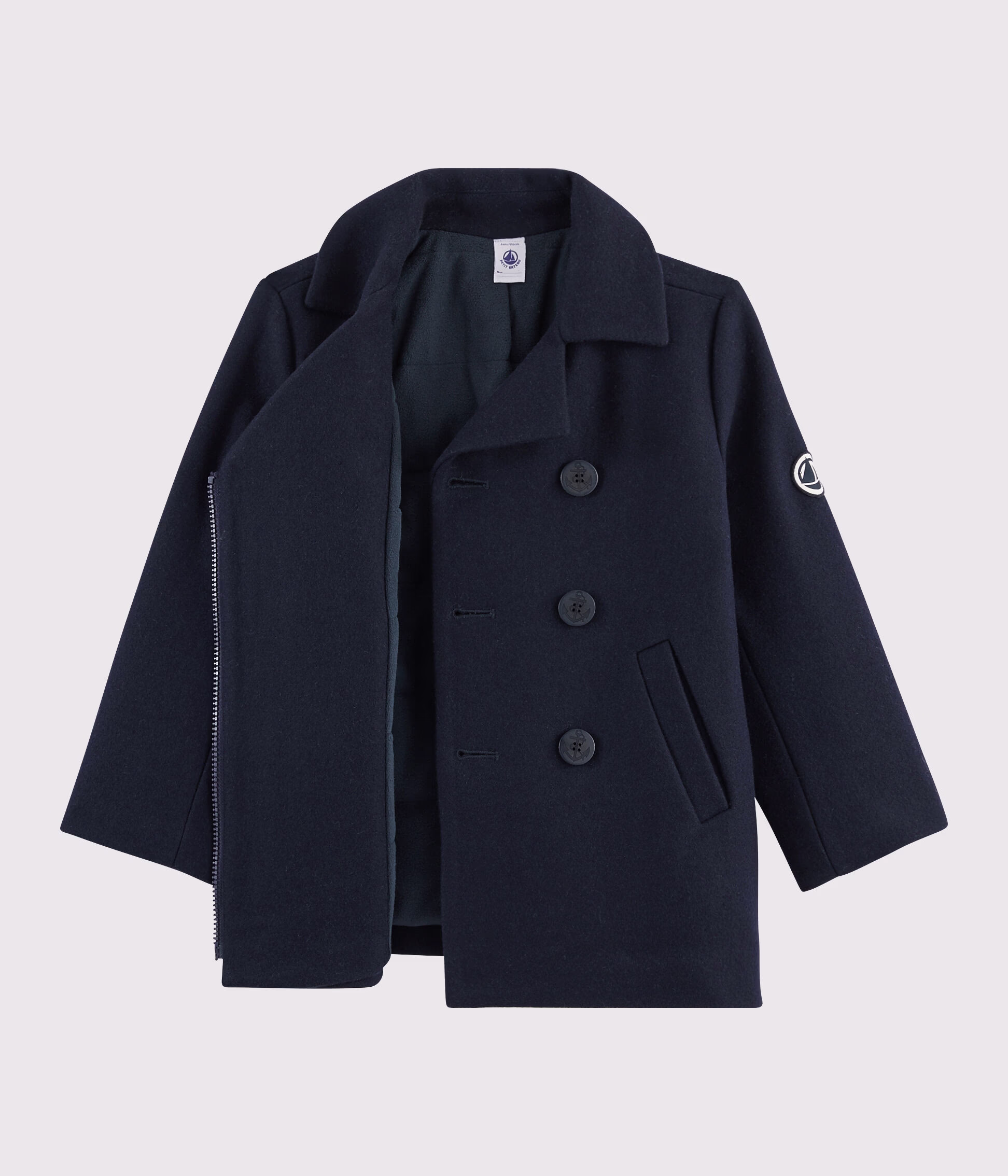 Boys Woollen Peacoat A01J601
