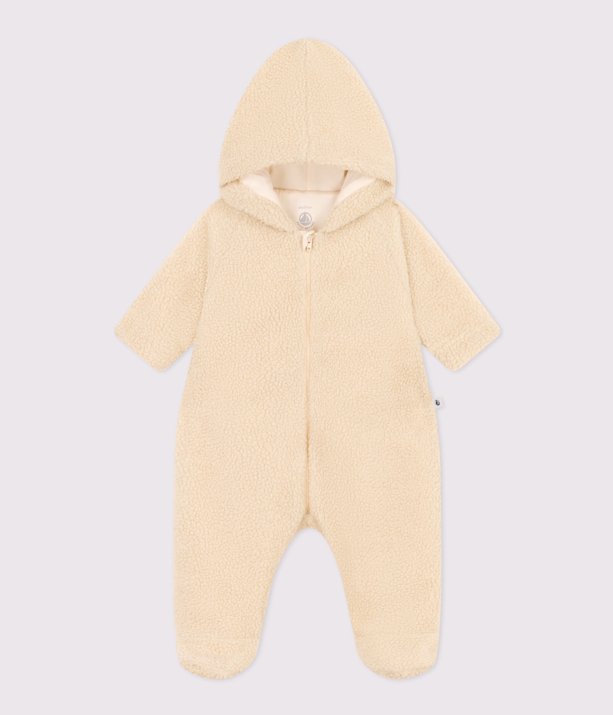 Babies Hooded Sherpa Snowsuit AVALANCHE Petit Bateau