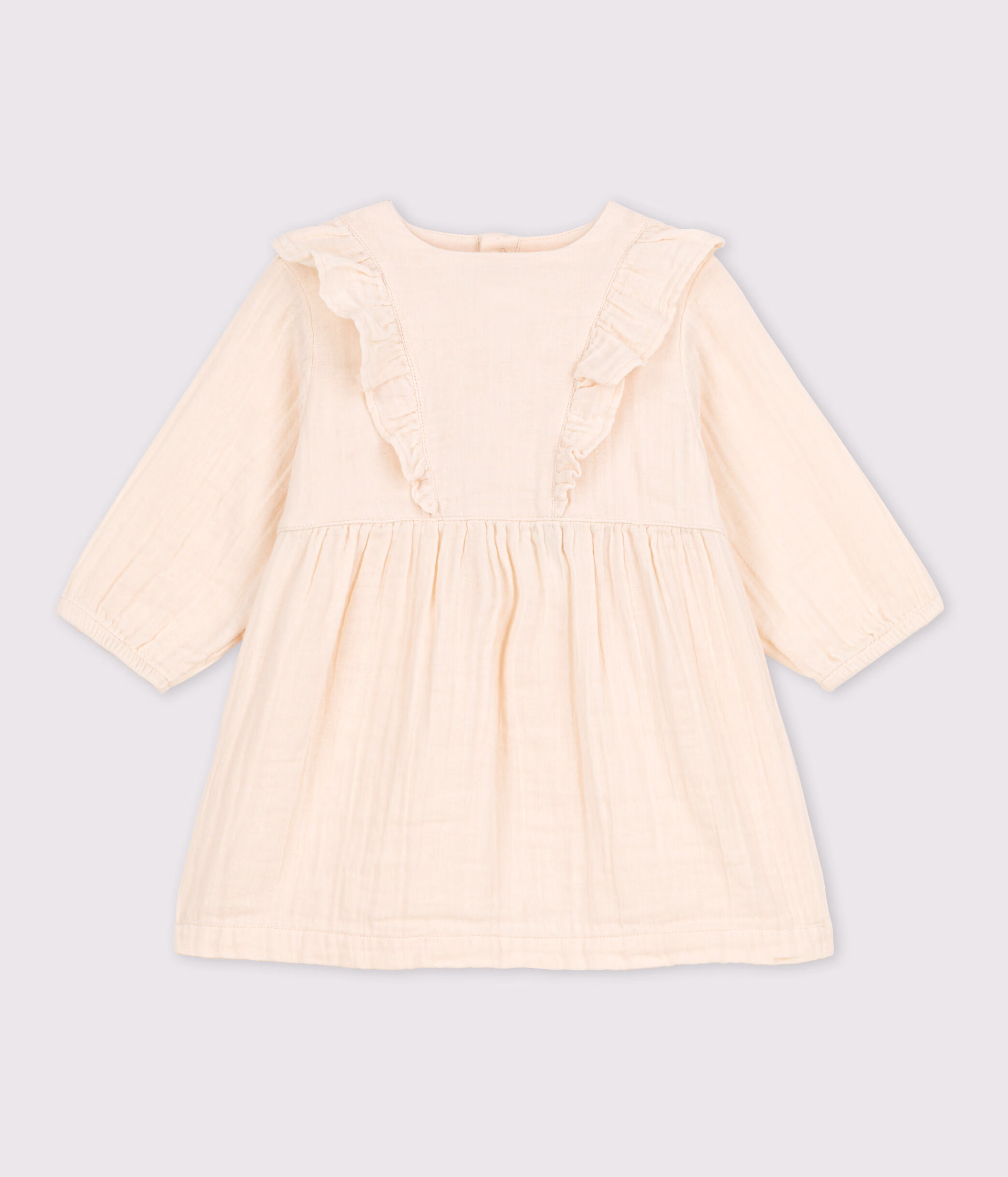 Long sleeve 2025 gauze dress