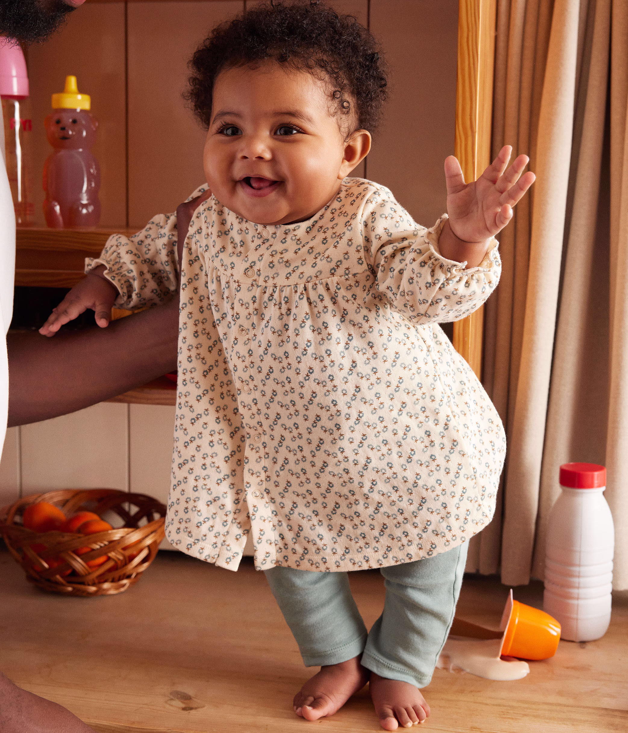Babies Tube Knit Dress with Leggings A087L01