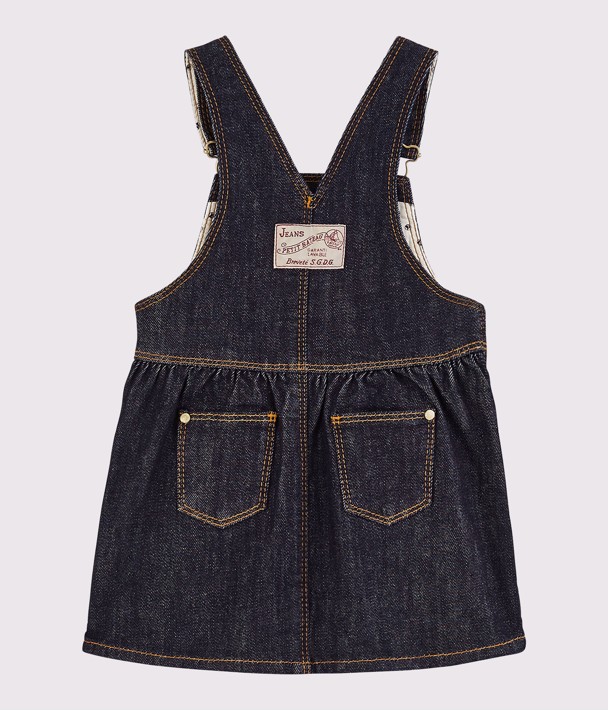 Baby girl denim dungaree dress hotsell