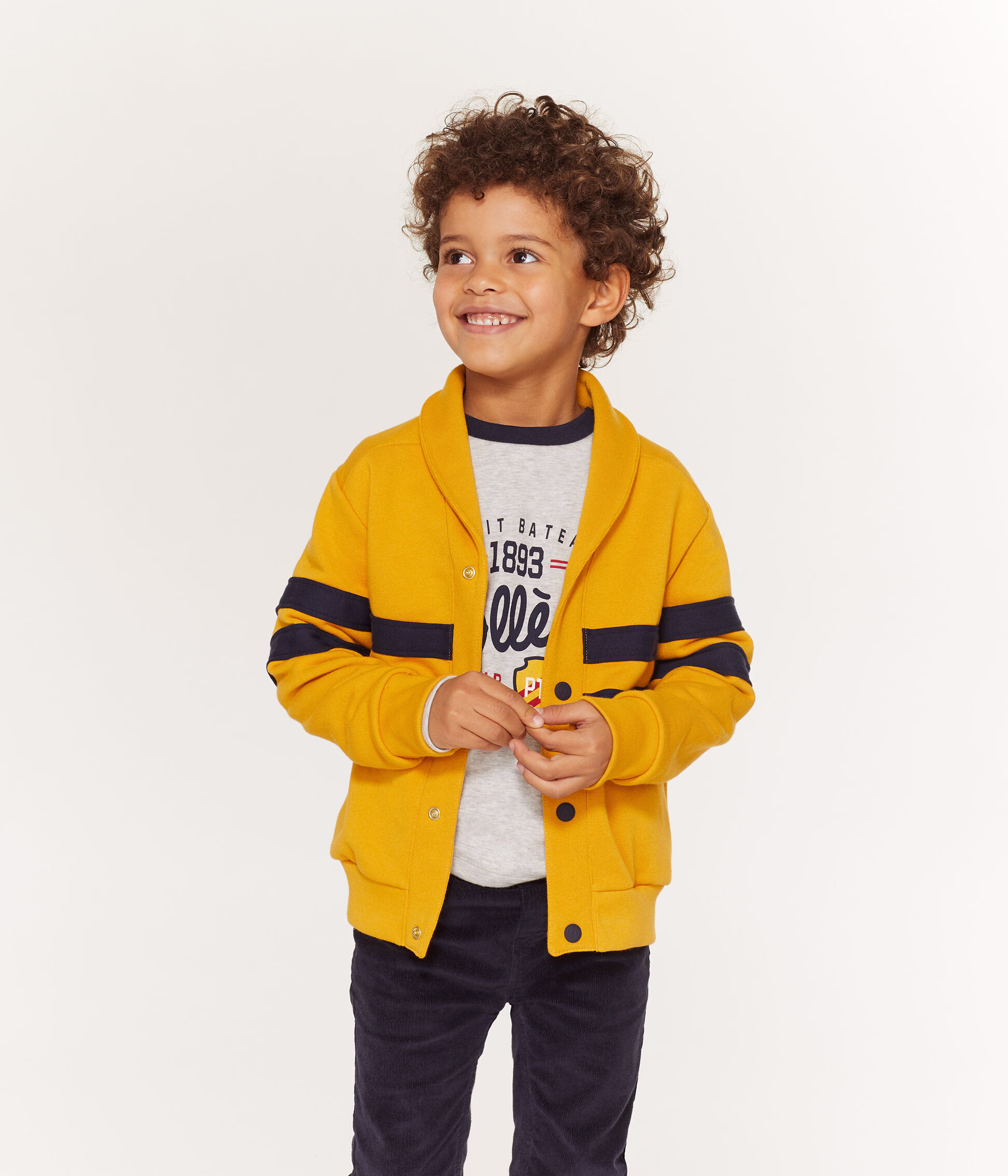 Boys on sale yellow cardigan