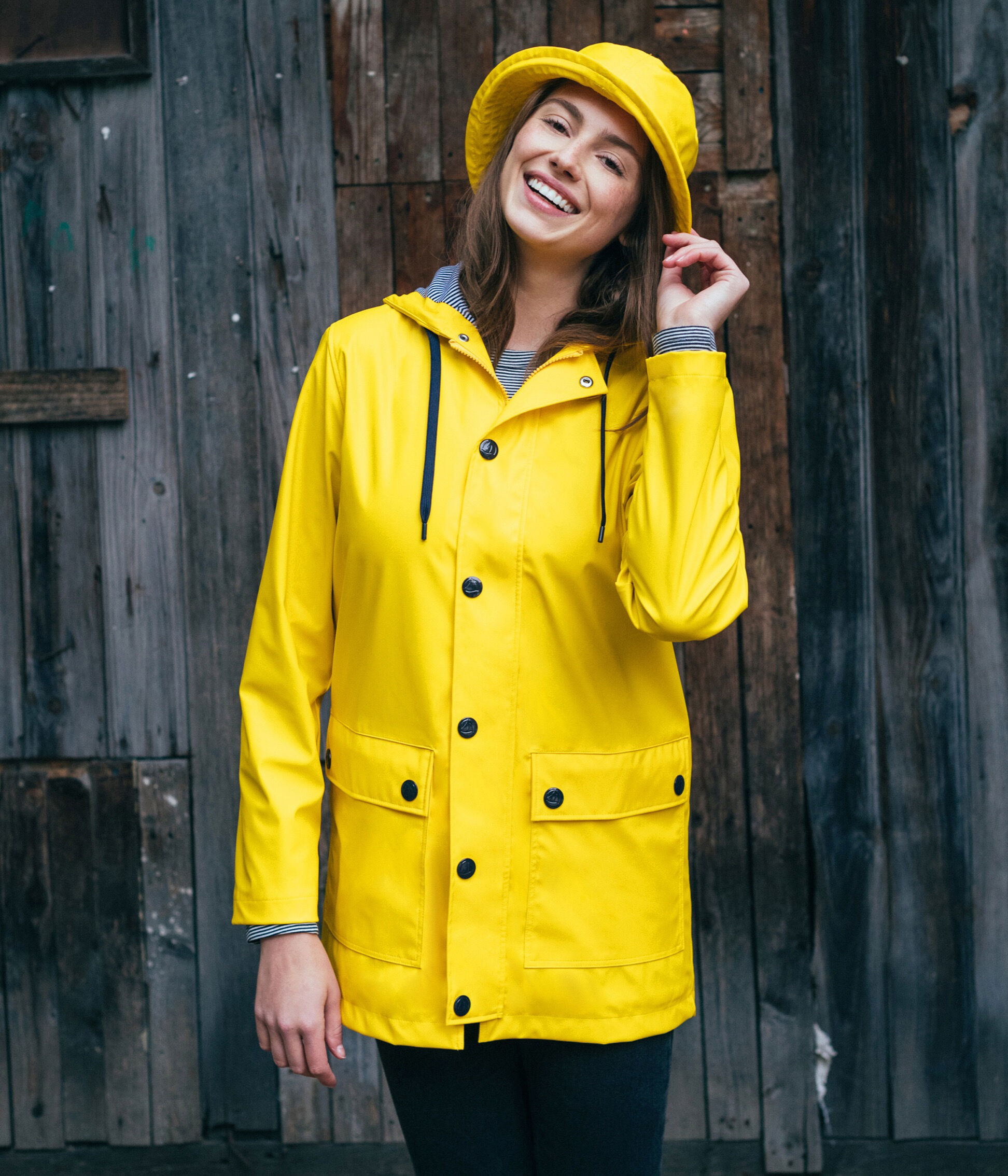 Unisex Rain Hat JAUNE Petit Bateau