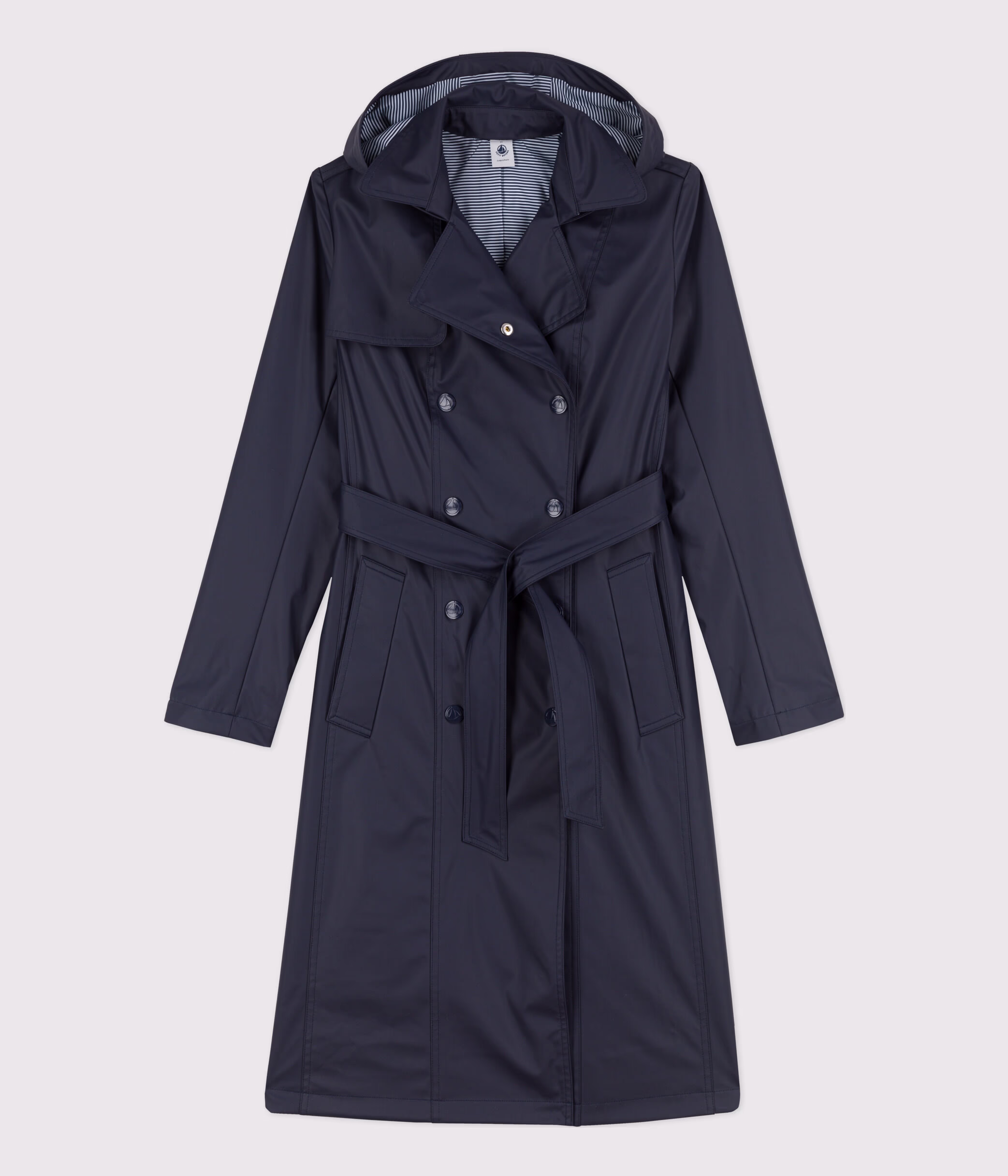 Long hooded trench coat womens hot sale