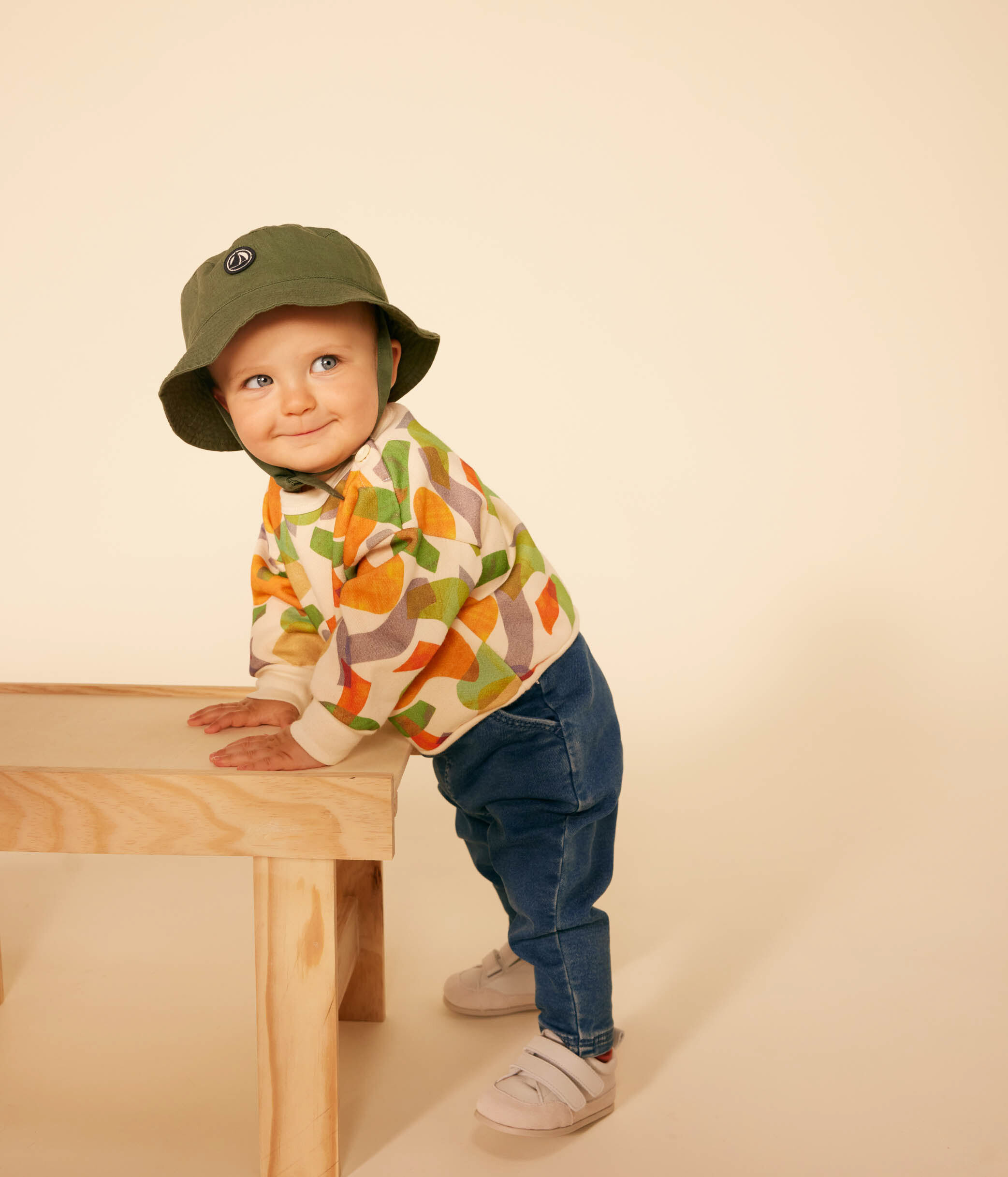Baby sun hat with ties outlet