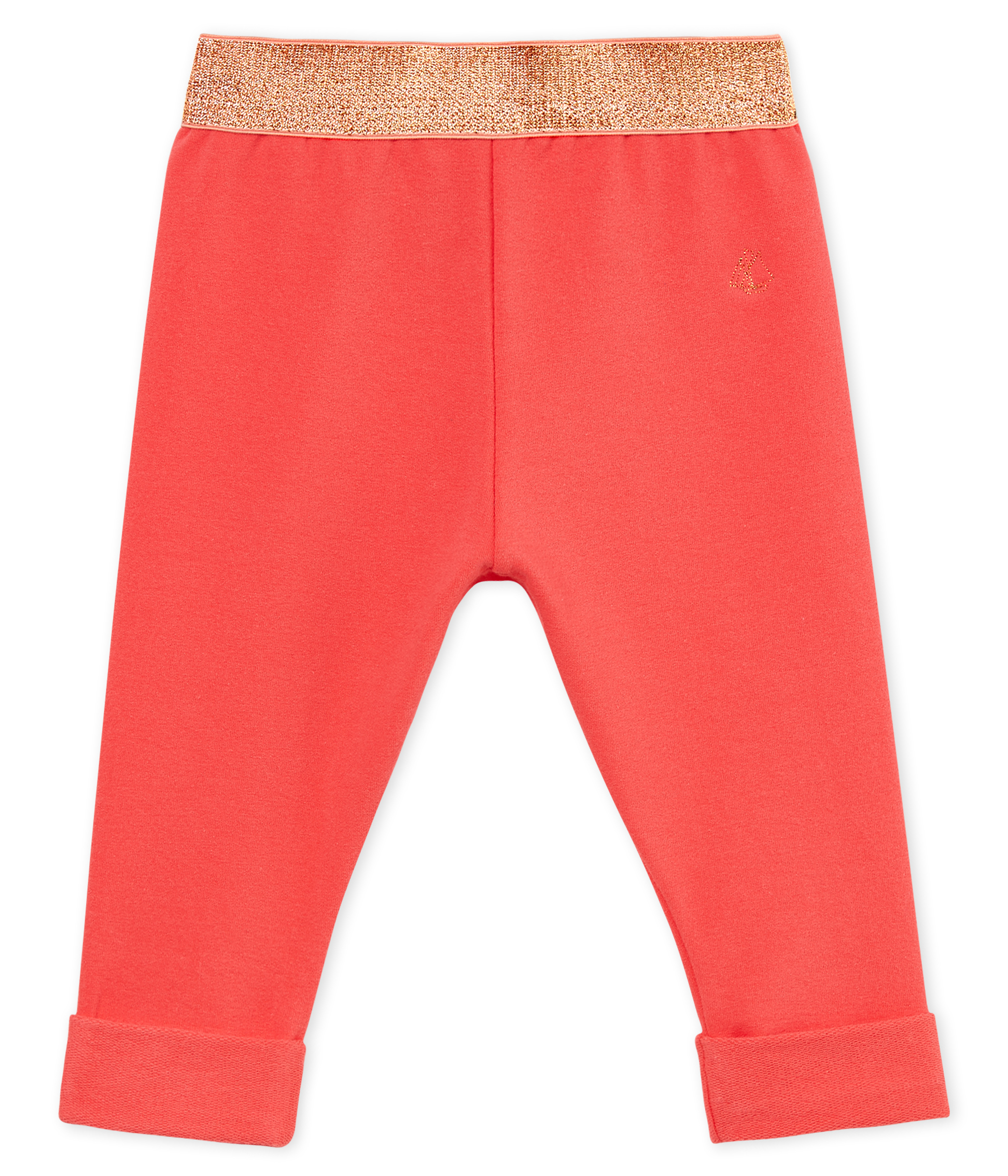 Baby girls' plain light jersey trousers