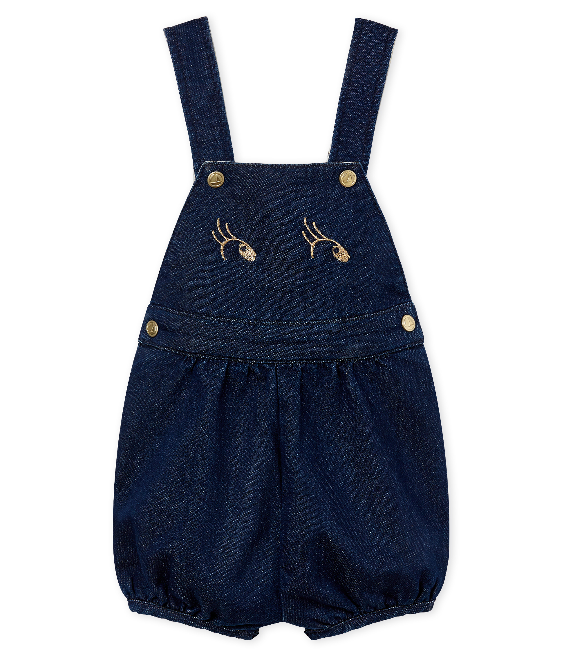Baby girls' short dungarees