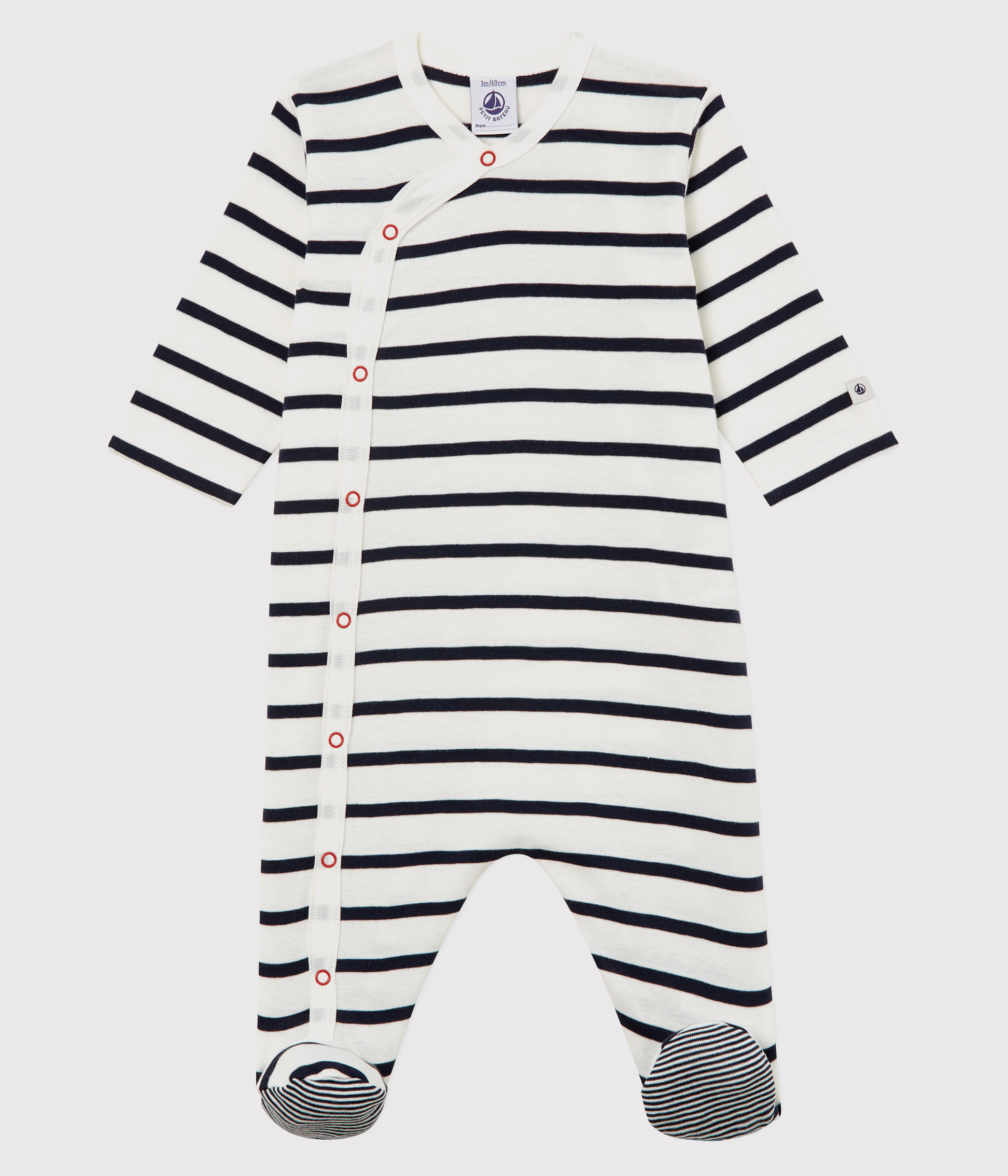 striped sleepsuit