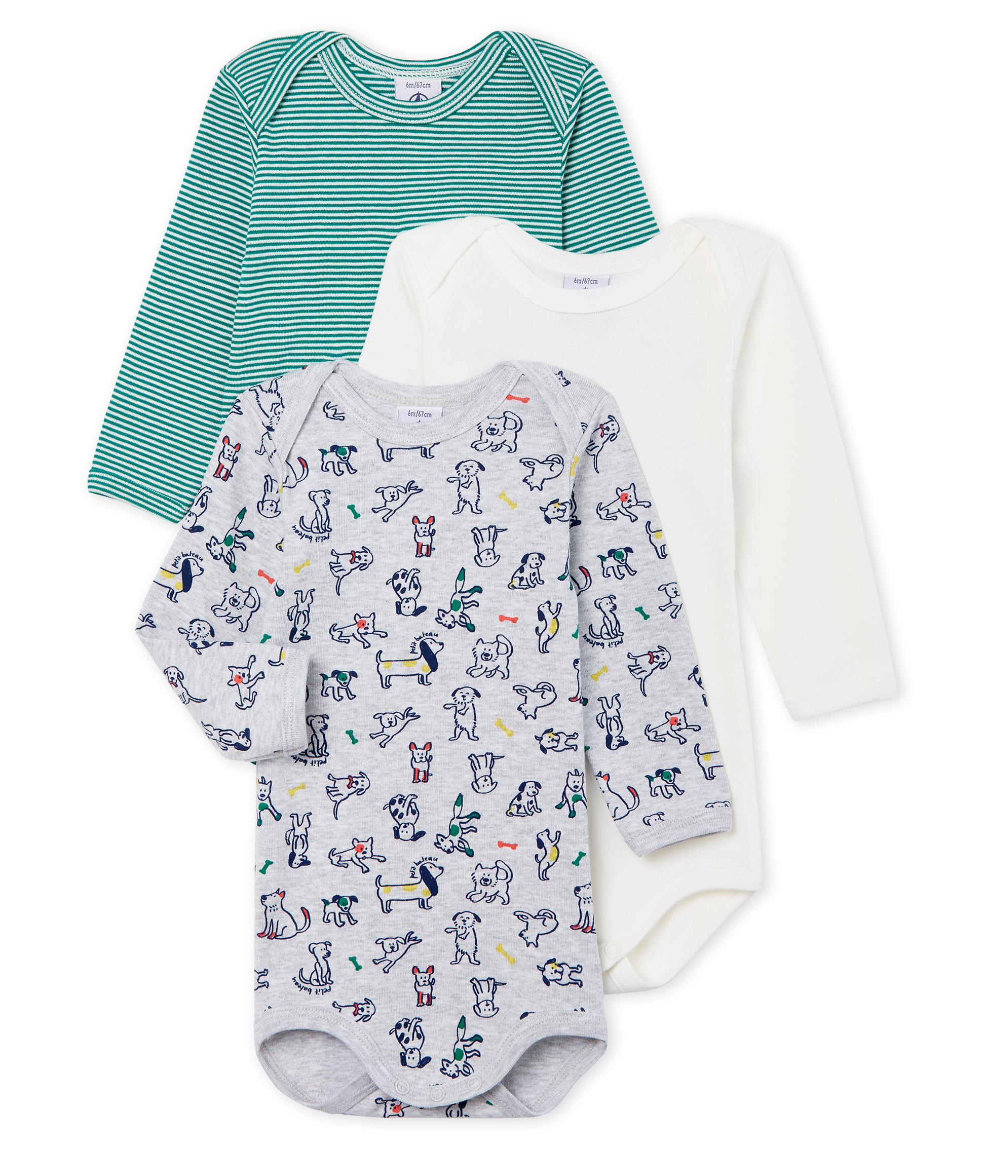 Baby Boys' Long-Sleeved Bodysuit - 3-Piece Set