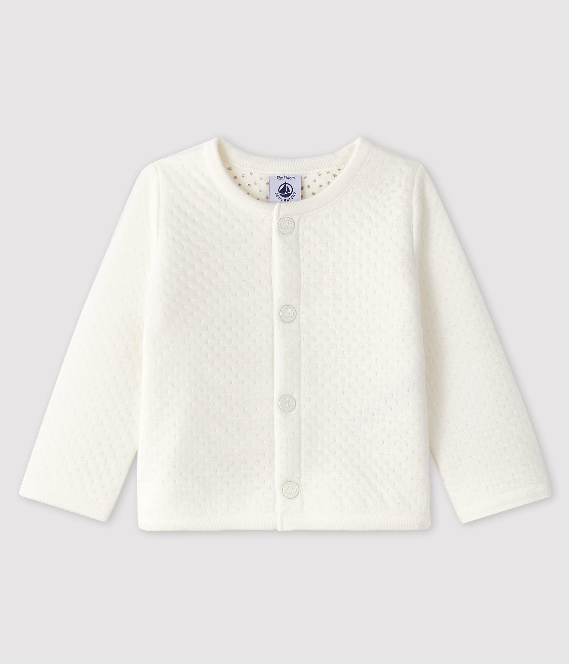 Baby girl s tubular knit cardigan