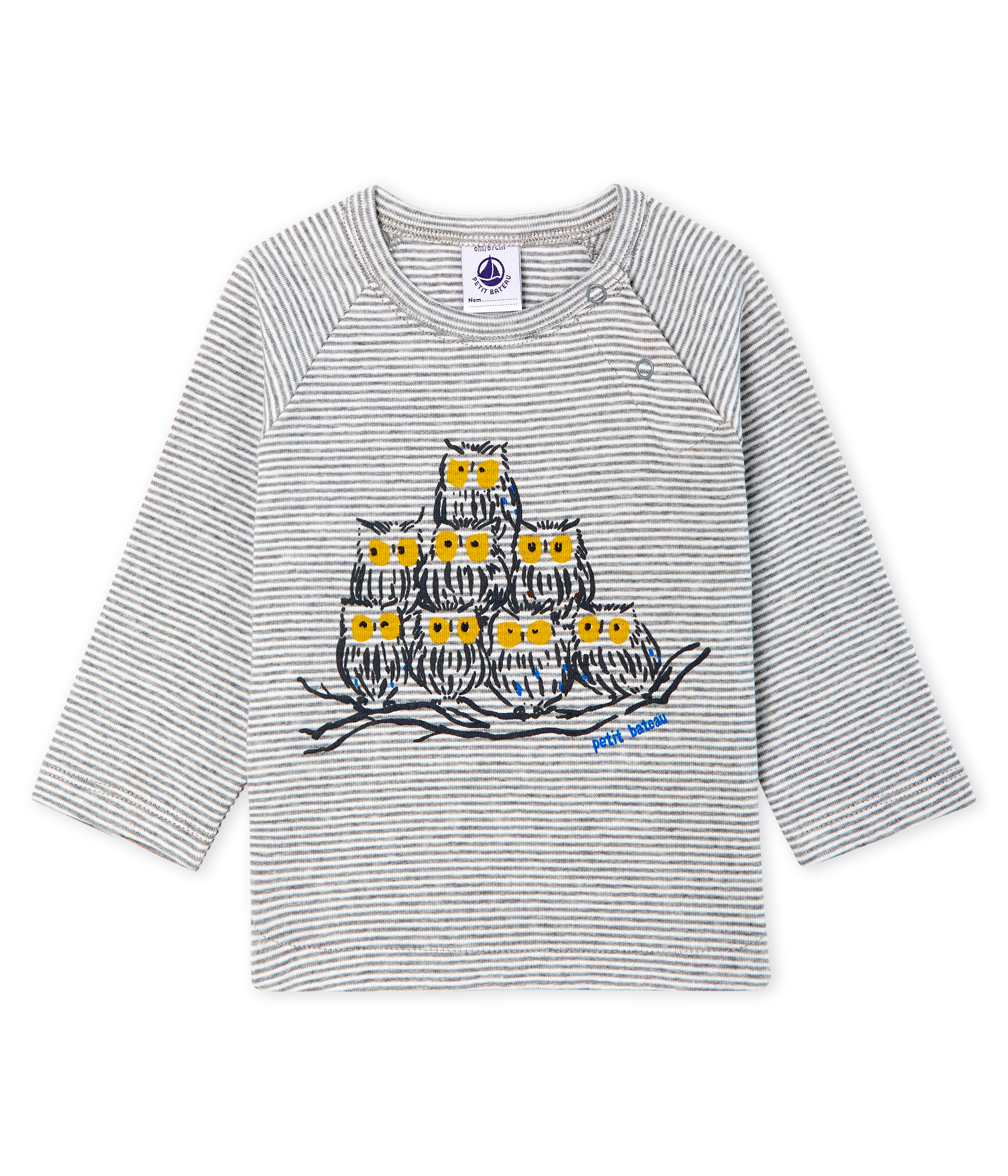 Baby Boys' Long-Sleeved Pinstriped T-Shirt
