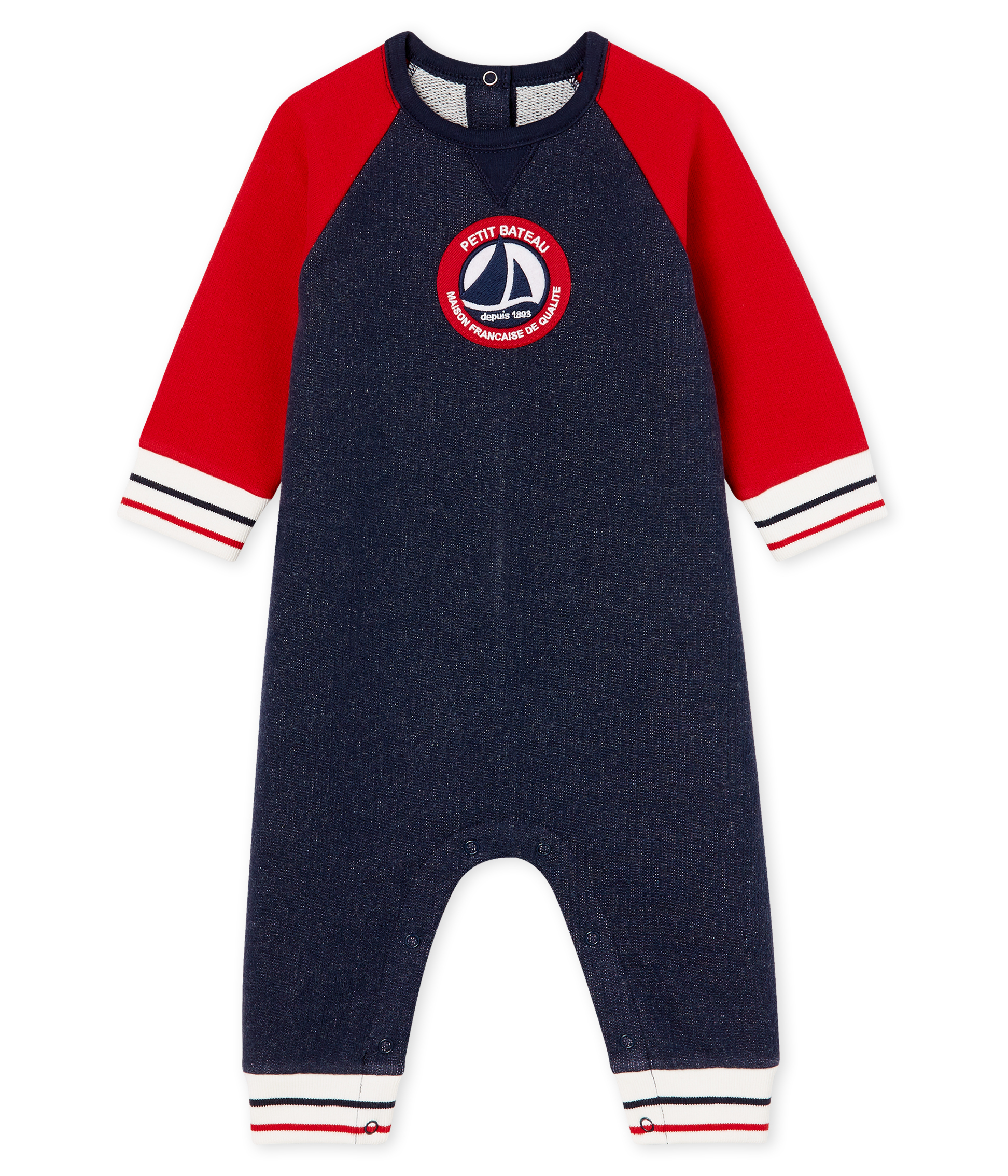 Baby Boys' Long Fleece Jumpsuit