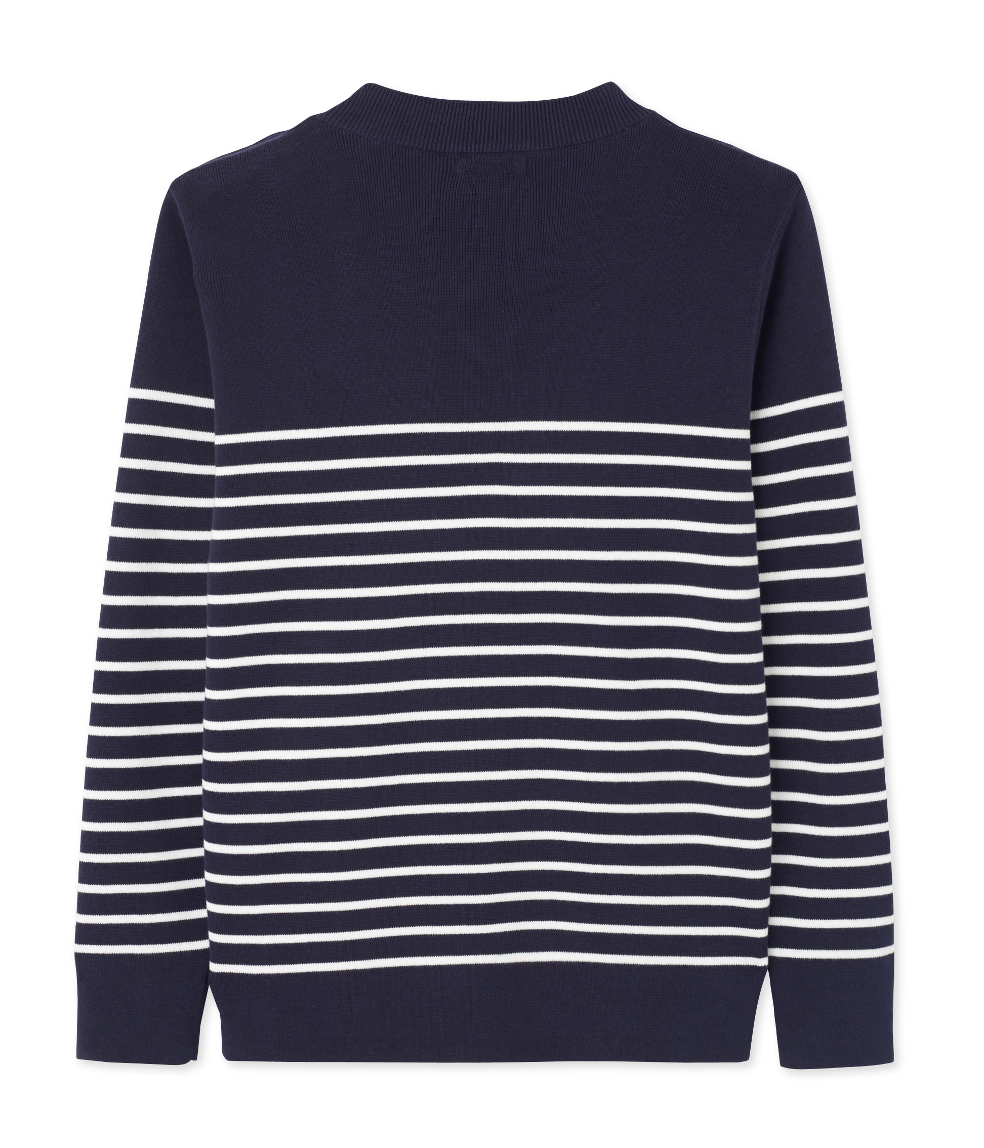 Men's Sailor Pullover with Stripe Design SMOKING/LAIT