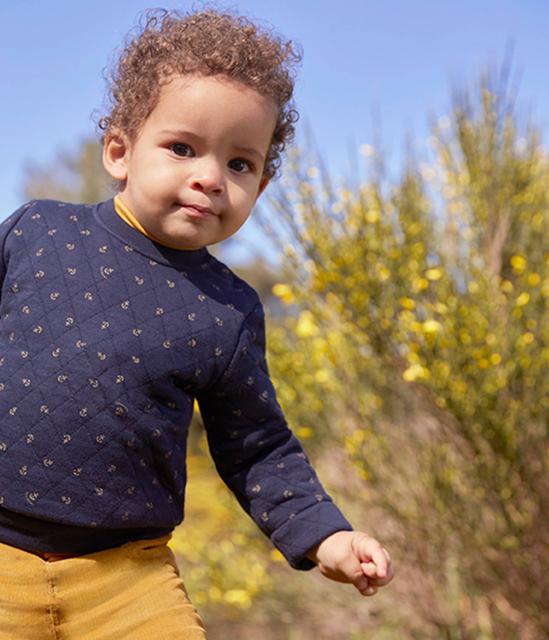 Babies' Quilted Sweatshirt SMOKING/JERRYCAN | Petit Bateau Babies' Quilted Sweatshirt SMOKING/JERRYCAN | Petit Bateau