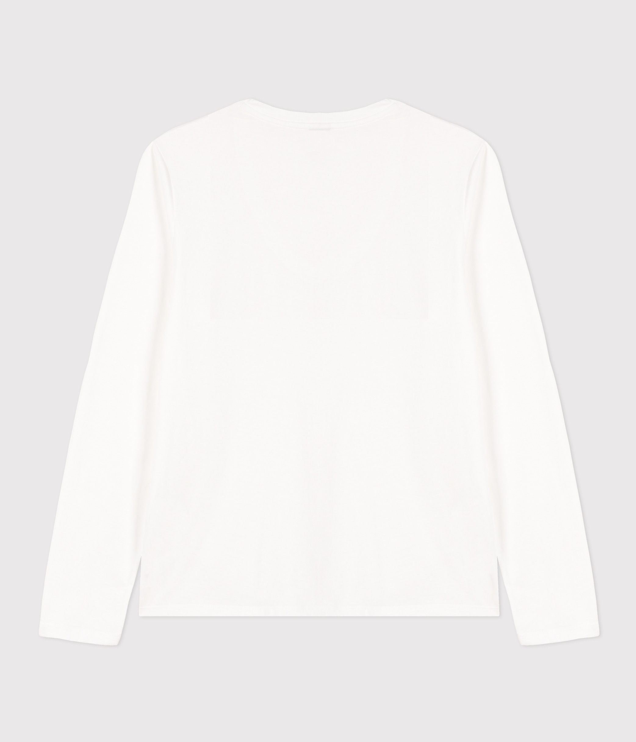fine jersey long sleeve T shirt ecume