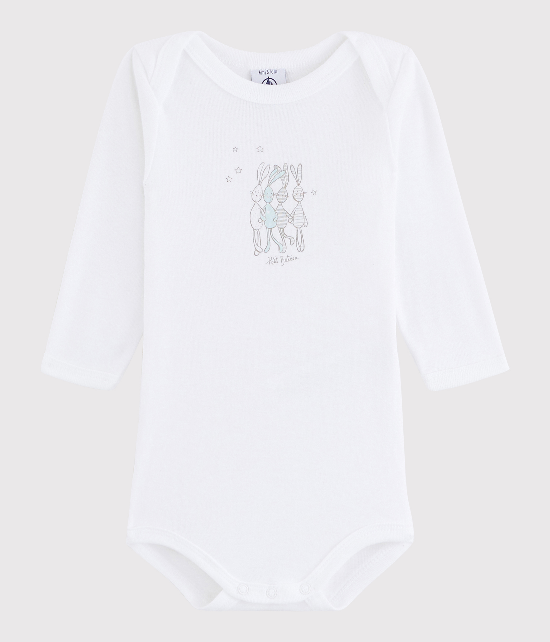 Unisex Babies' Long-Sleeved Bodysuit ECUME Petit Bateau