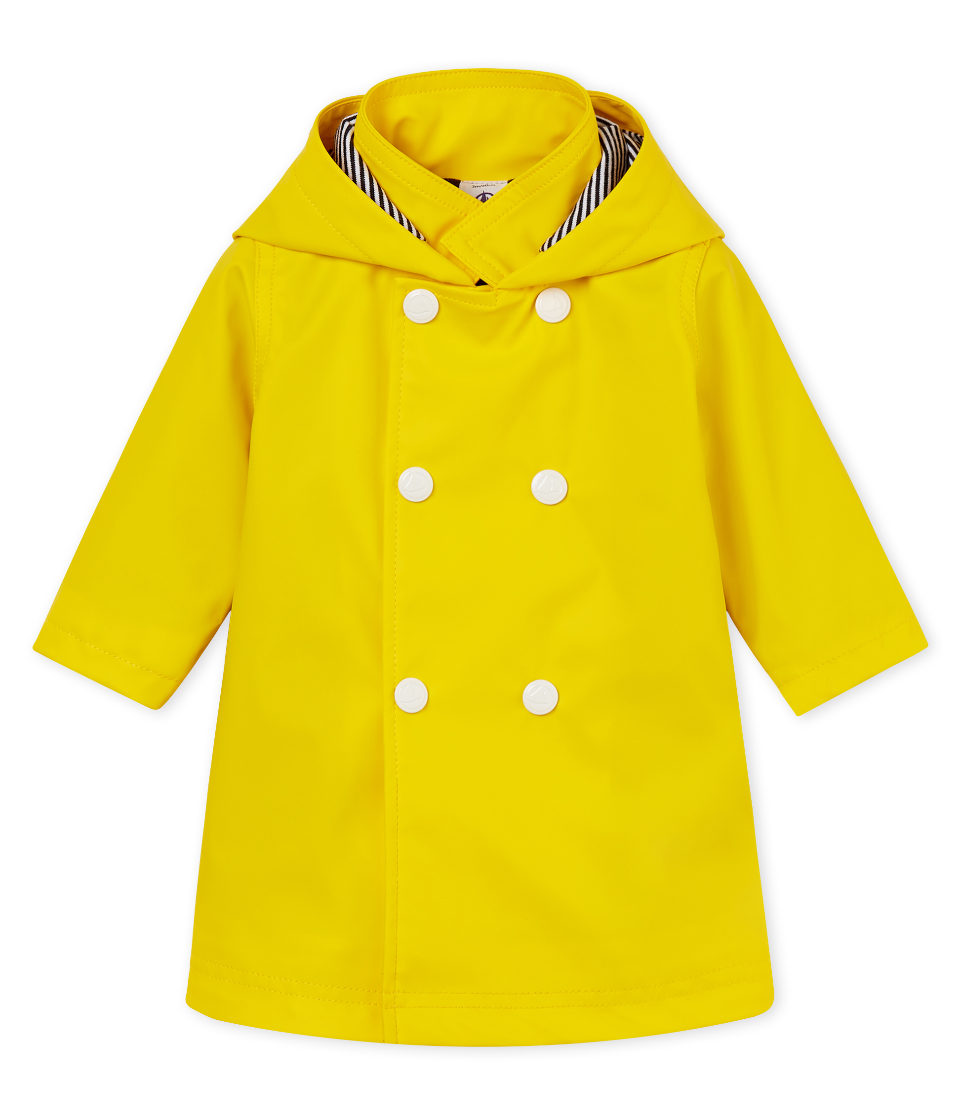 Baby girls' fleece-lined raincoat