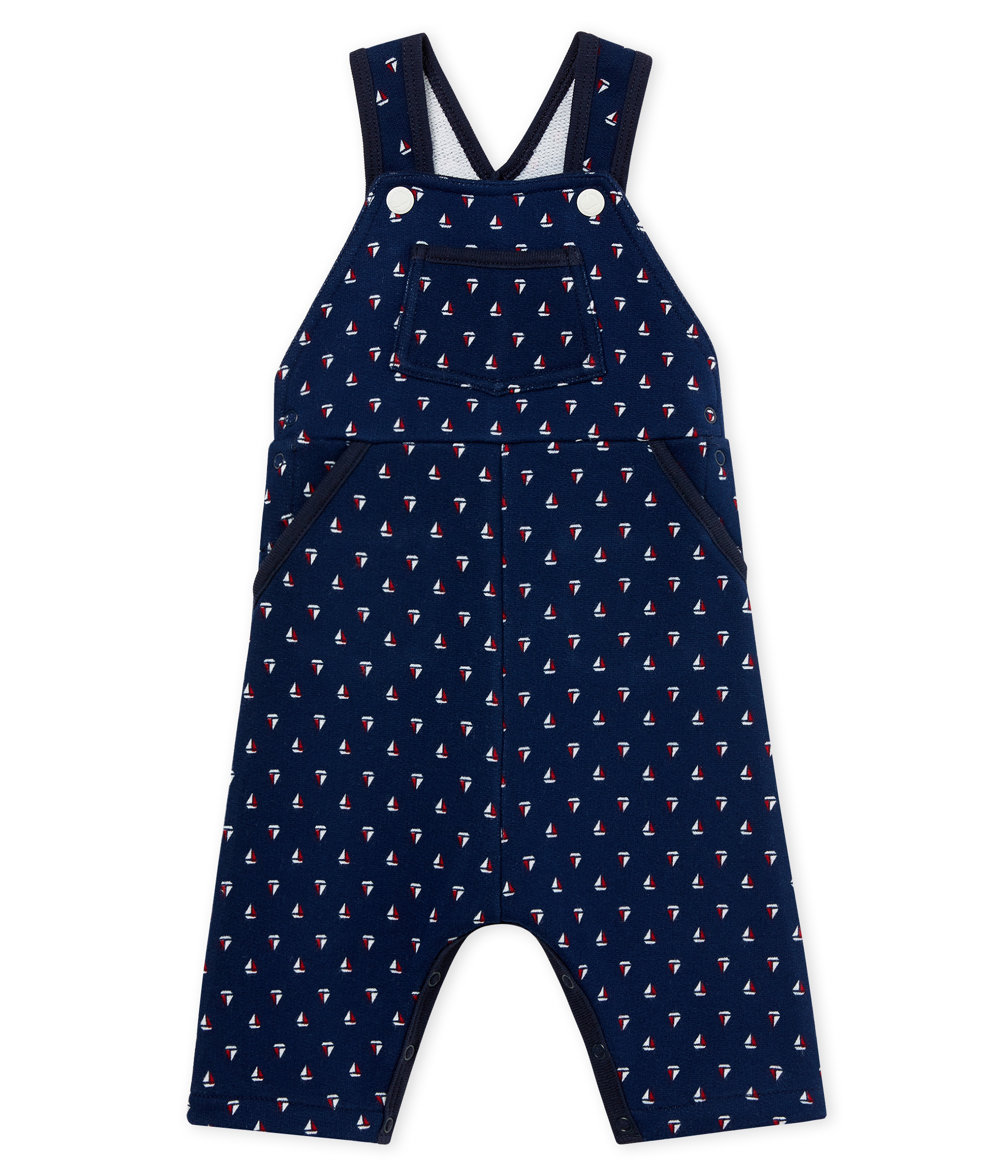 Baby boys' printed long Sweatshirt dungarees