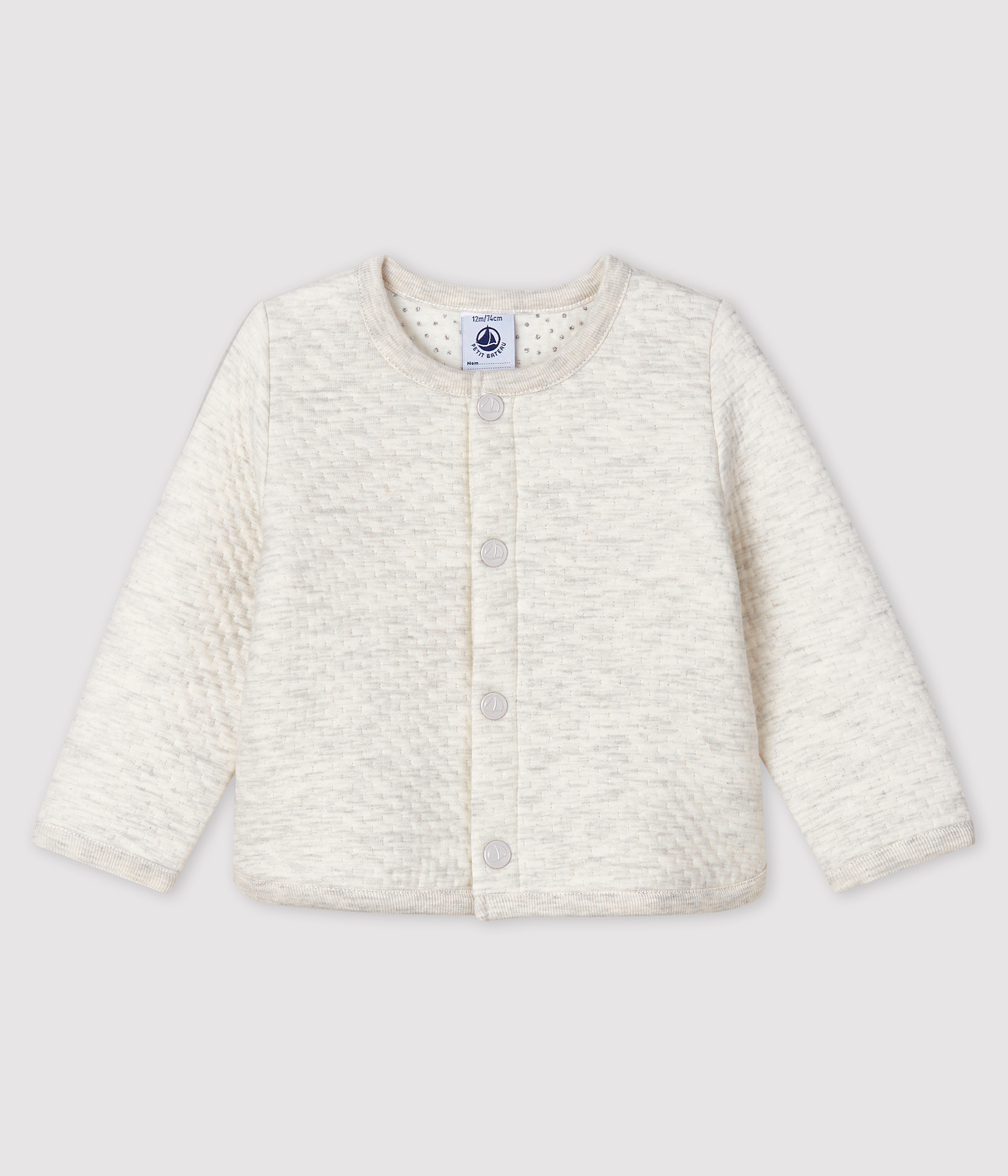 white knitted cardigan baby girl