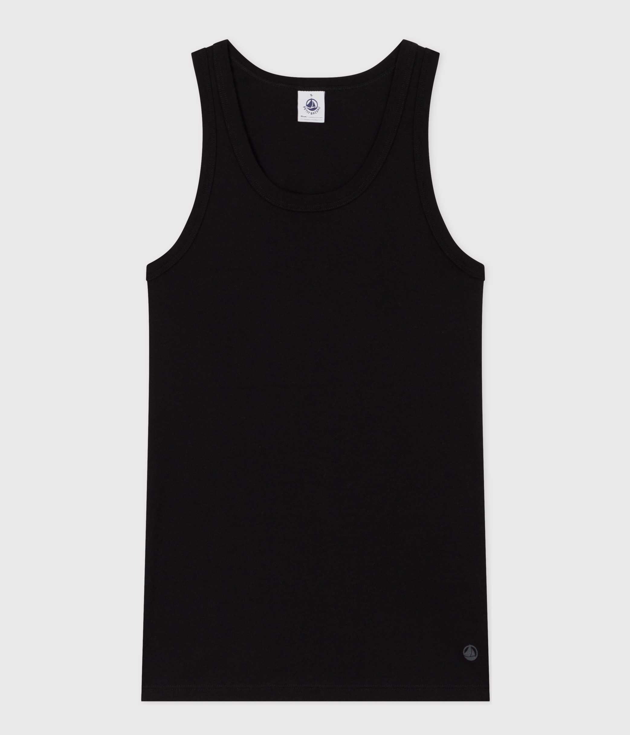 Women's Iconic cotton tank top BLACK A0AKH17 | Petit Bateau
