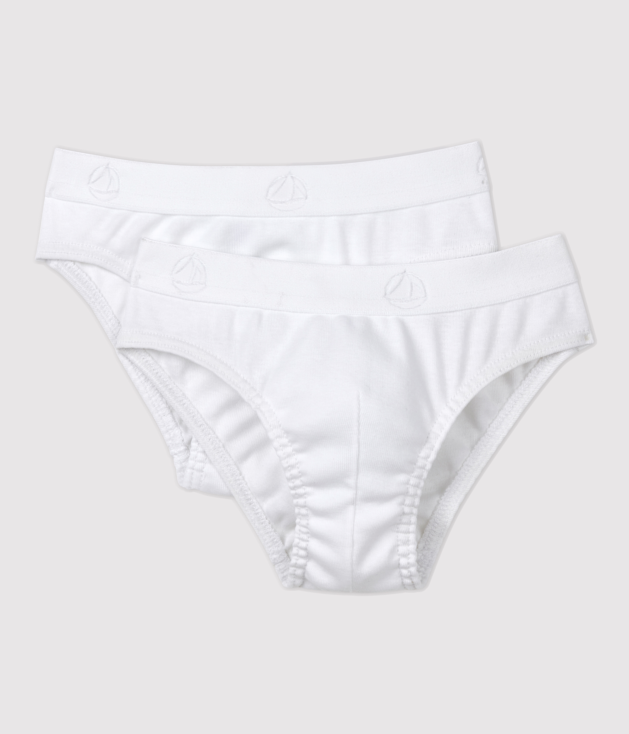 Boys' White Briefs - 2-Pack