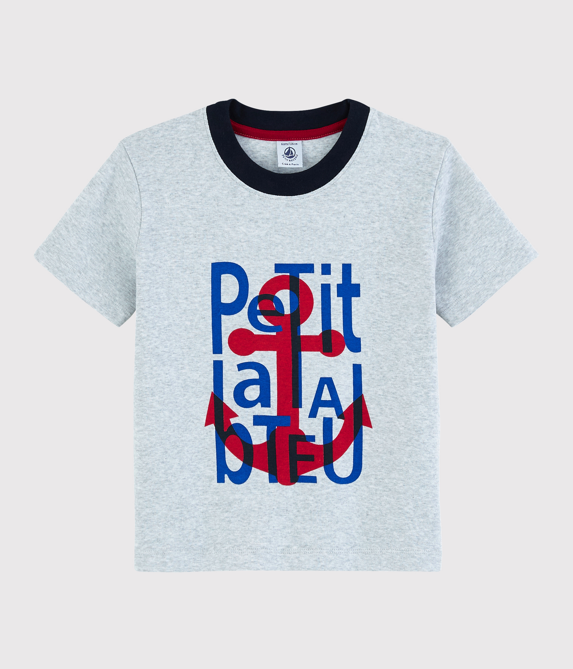 Boys' ShortSleeved Cotton TShirt Petit Bateau