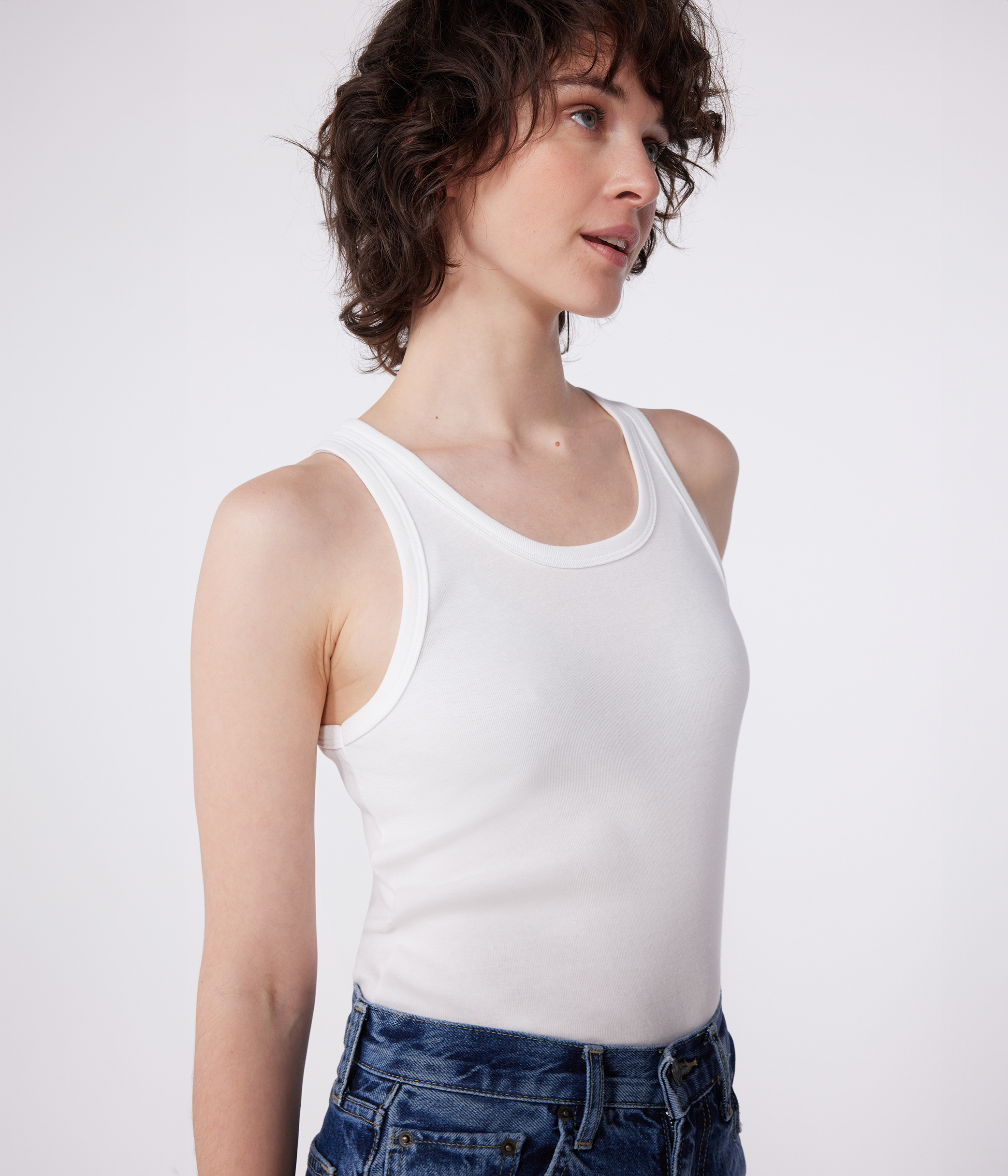 PATOU ICONIC TANK TOP ホワイト XS Patou | Patou Upcycling パトゥ オーガニックコットン タンクトップ