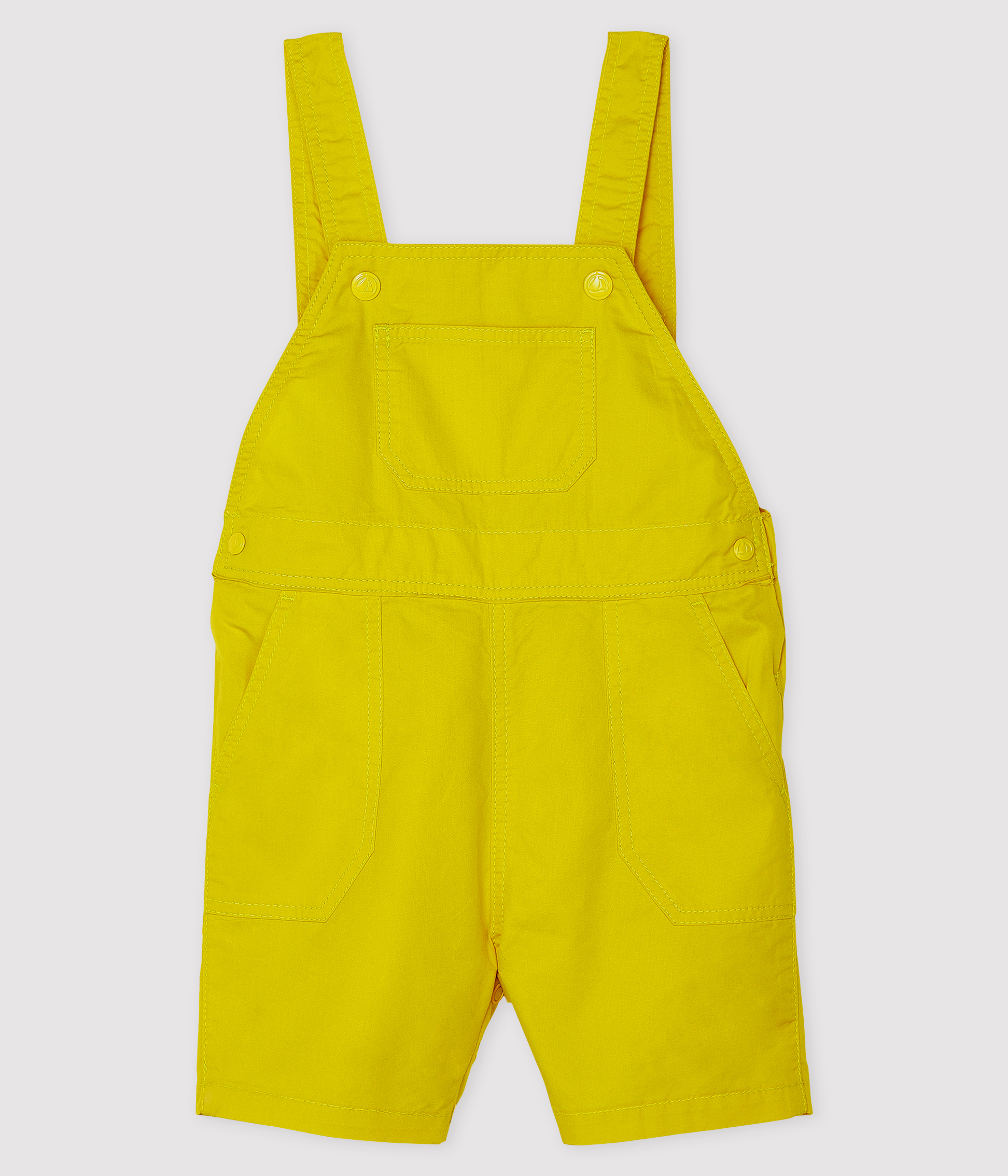 yellow short dungarees