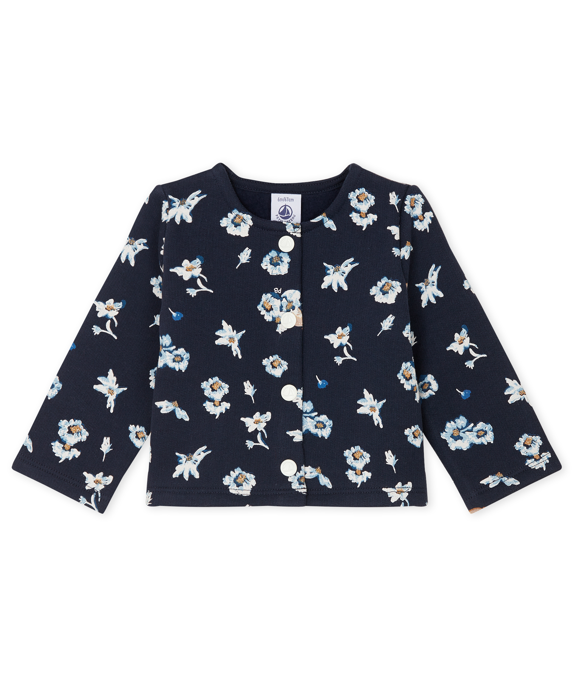 Baby Girls' Print Fleece Cardigan