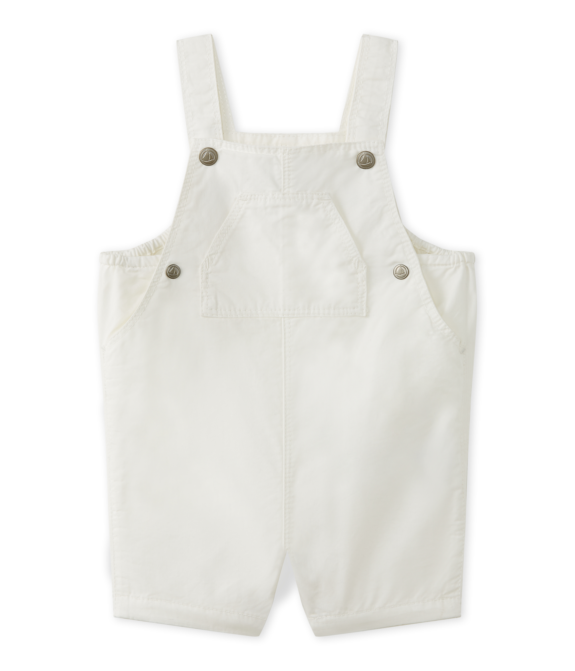 white dungarees baby boy