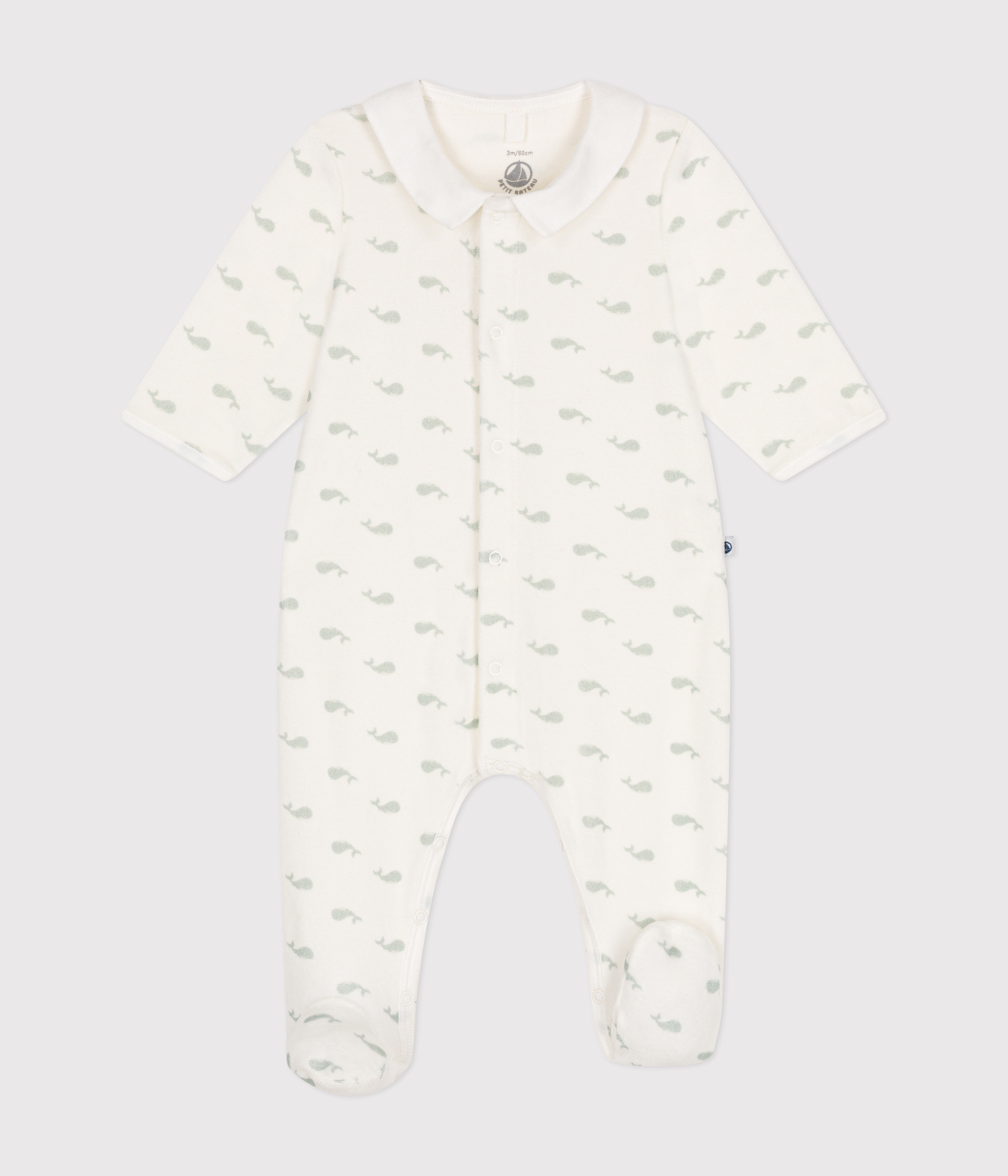 whales petit bateau dors bien velours