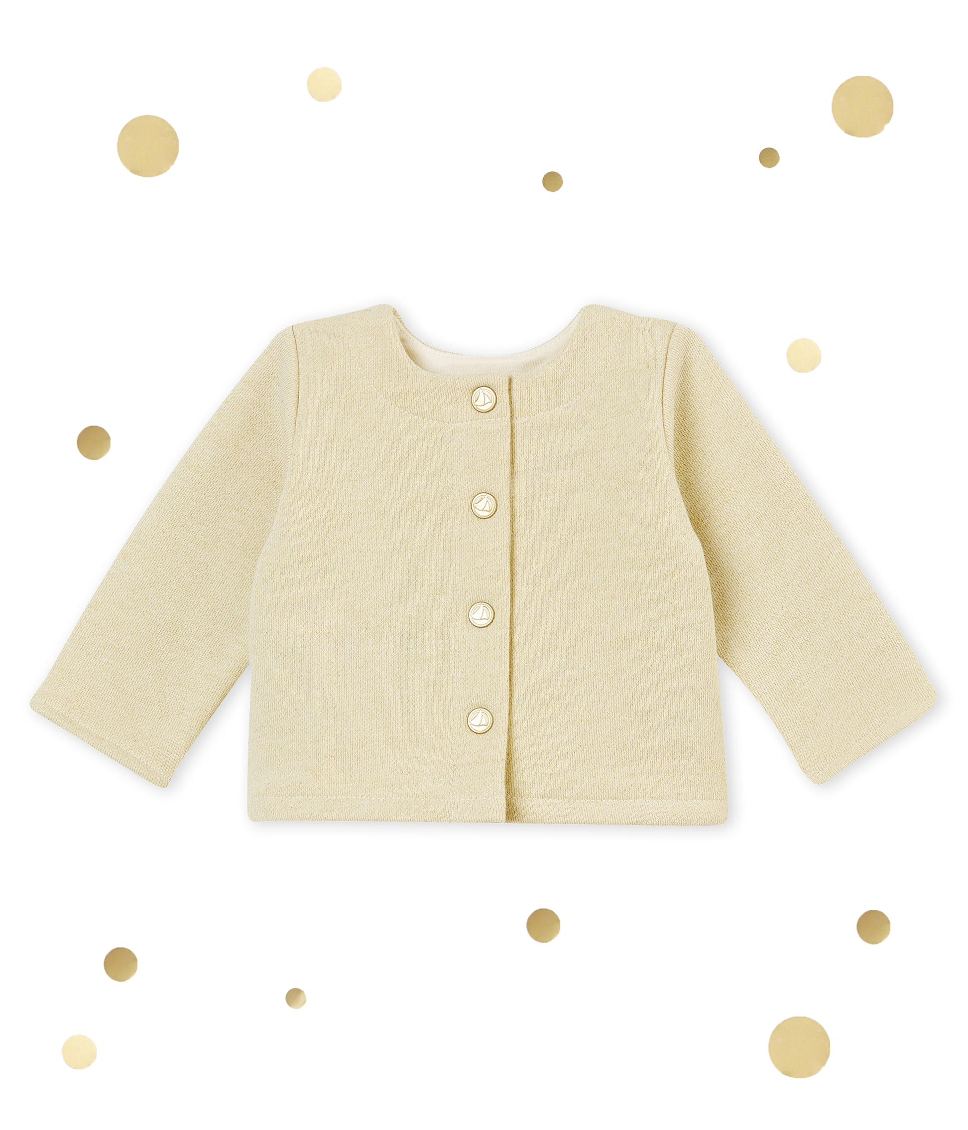 baby gold cardigan