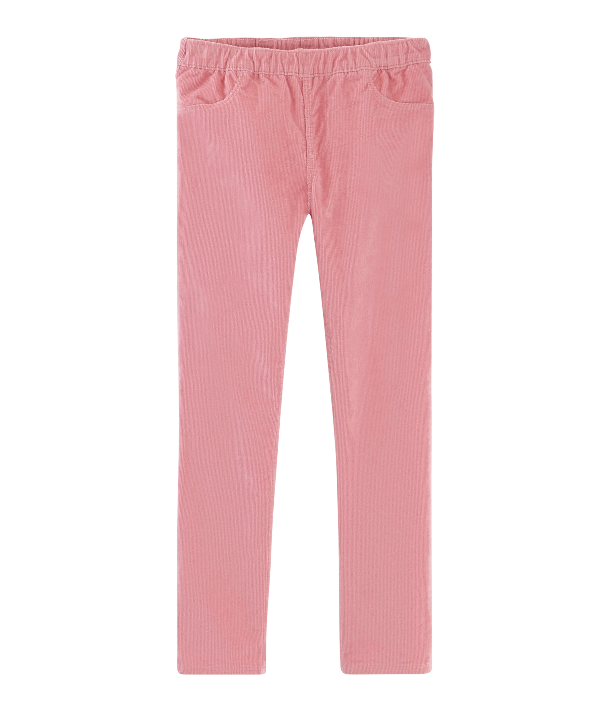 Girls' Slim-Fit Velour Trousers