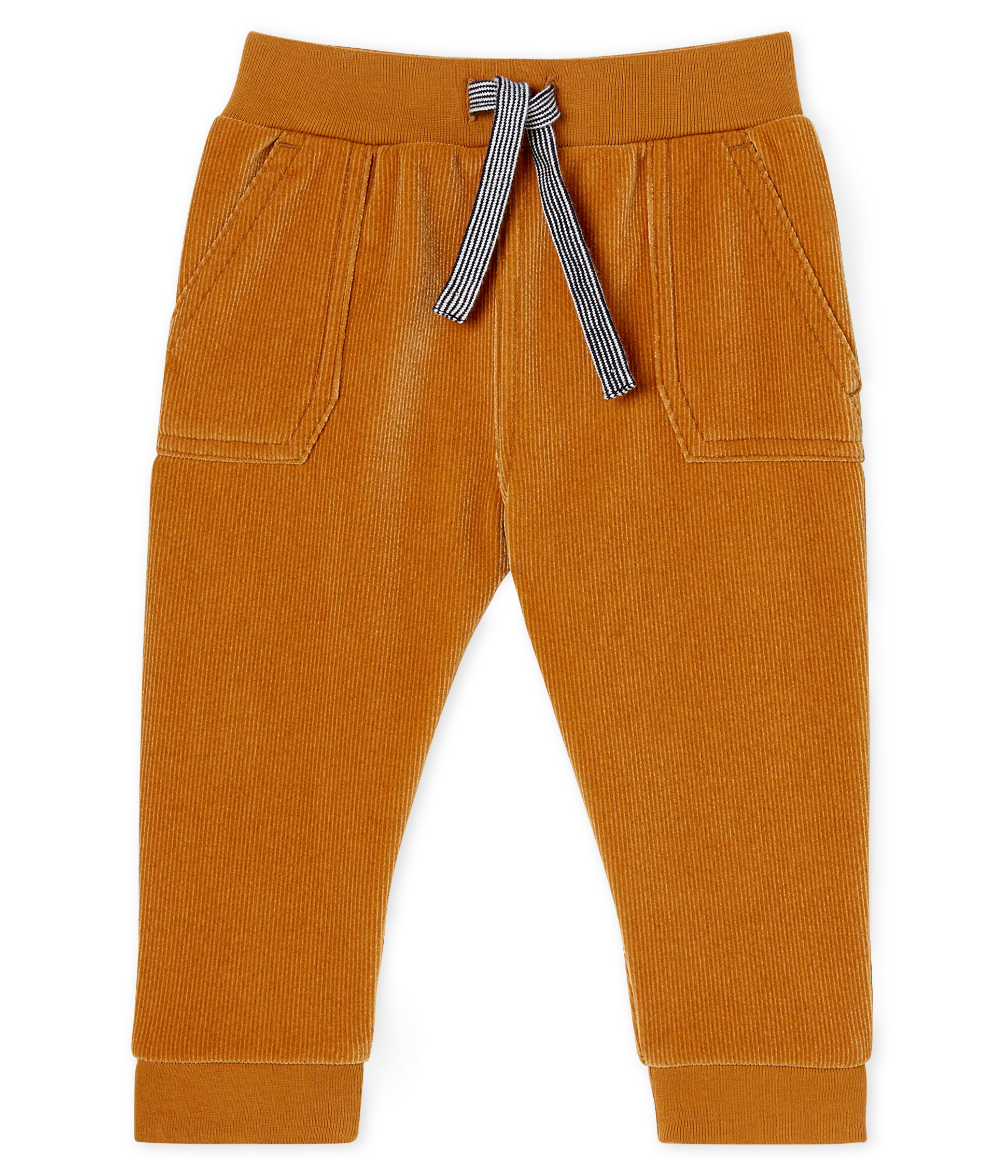 Baby Boys' Ribbed Velour Knit Trousers