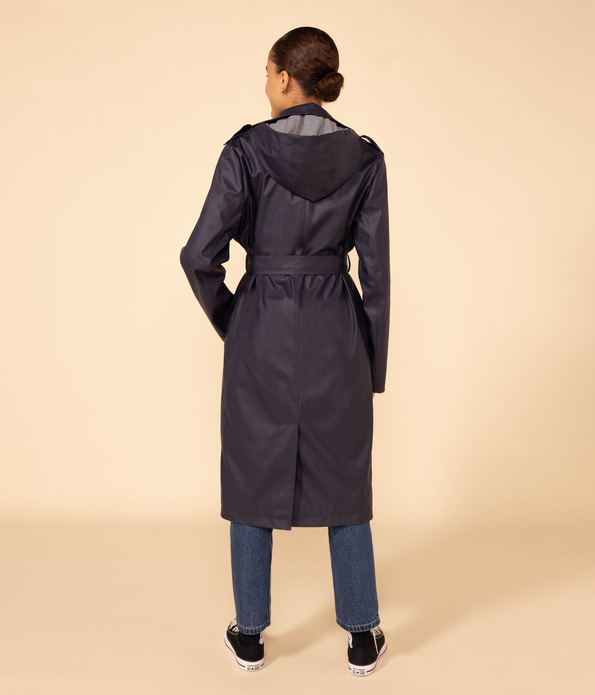 Women s Hooded Trench Coat SMOKING Petit Bateau