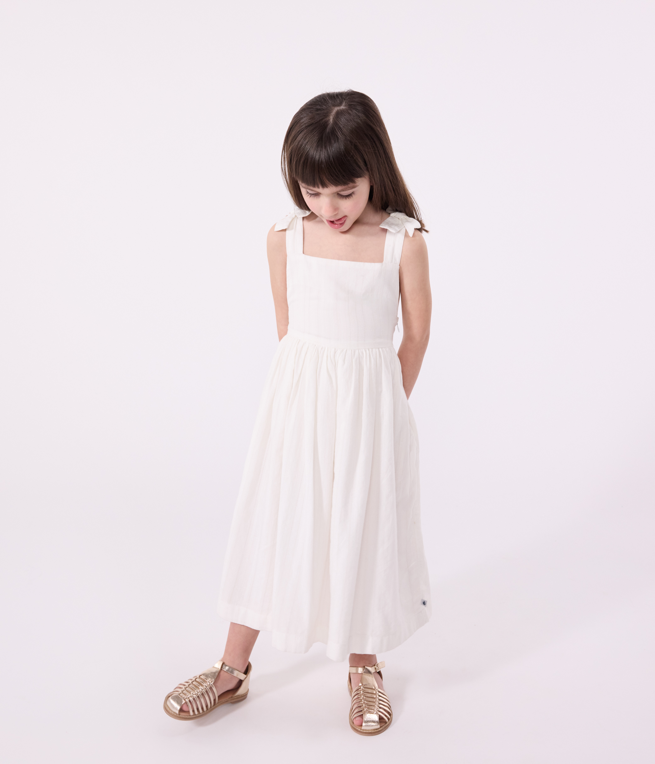 Petit Bateau A075B, Vestaglia Bambini e ragazzi, Bianco Lait/Blu Medieval, 2-3 anni : Petit Bateau