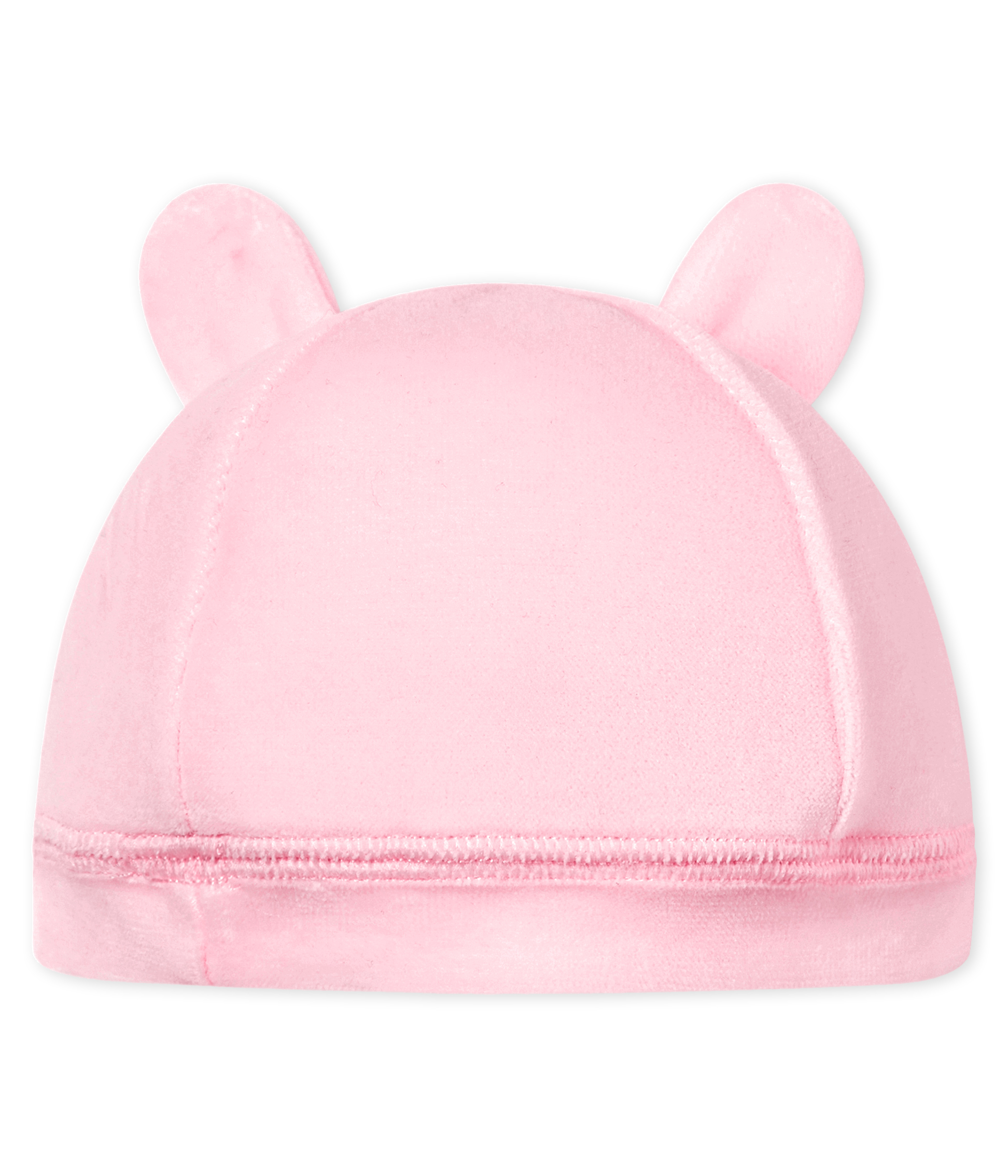 Unisex newborn baby velour bonnet