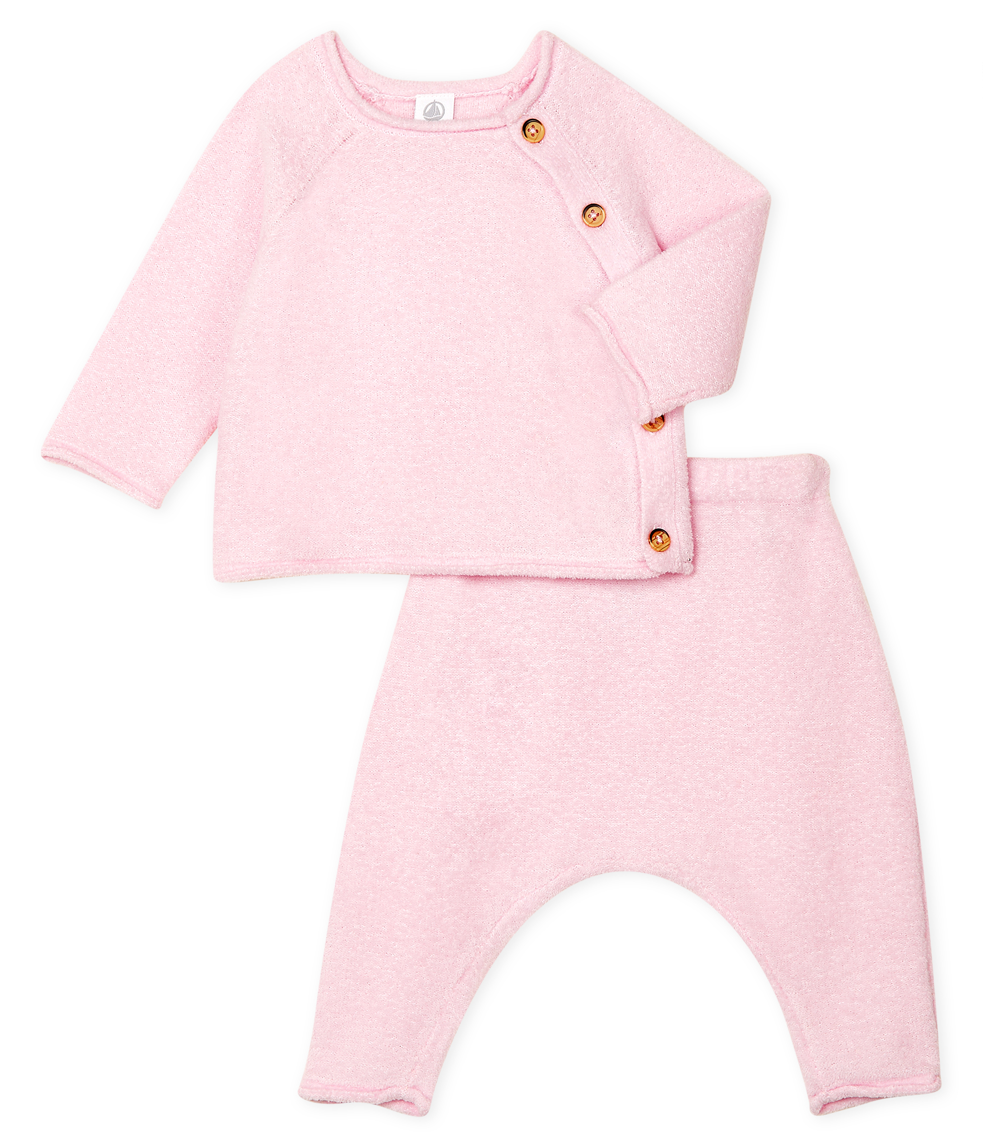Babies' Clothing in Cotton/Merino Wool/Polyester - 2-Piece Set