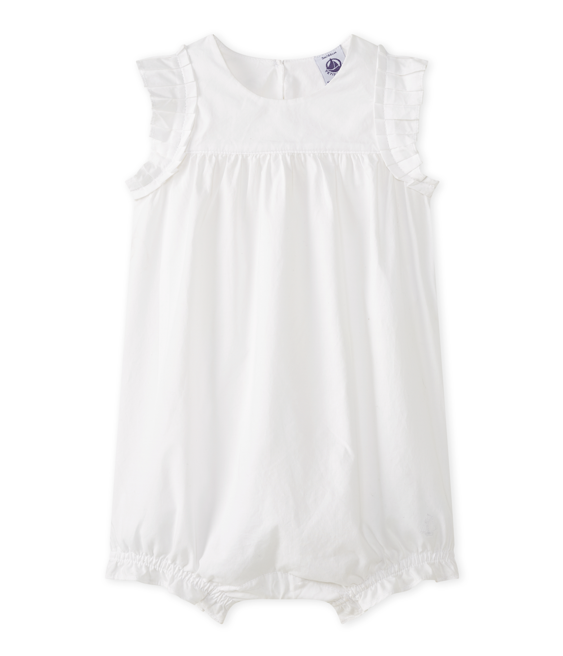 plain white playsuit