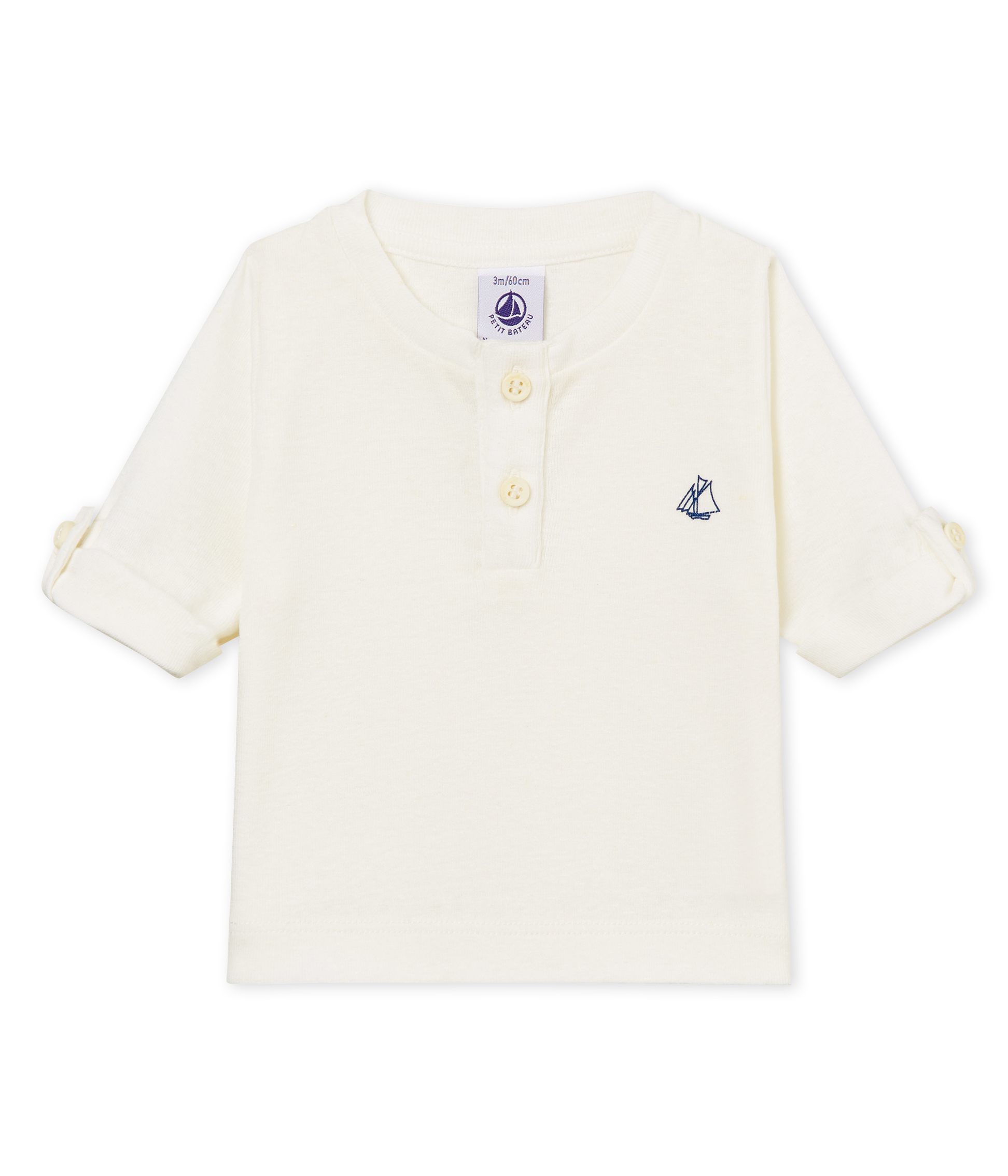 Baby boys' cotton/linen t-shirt