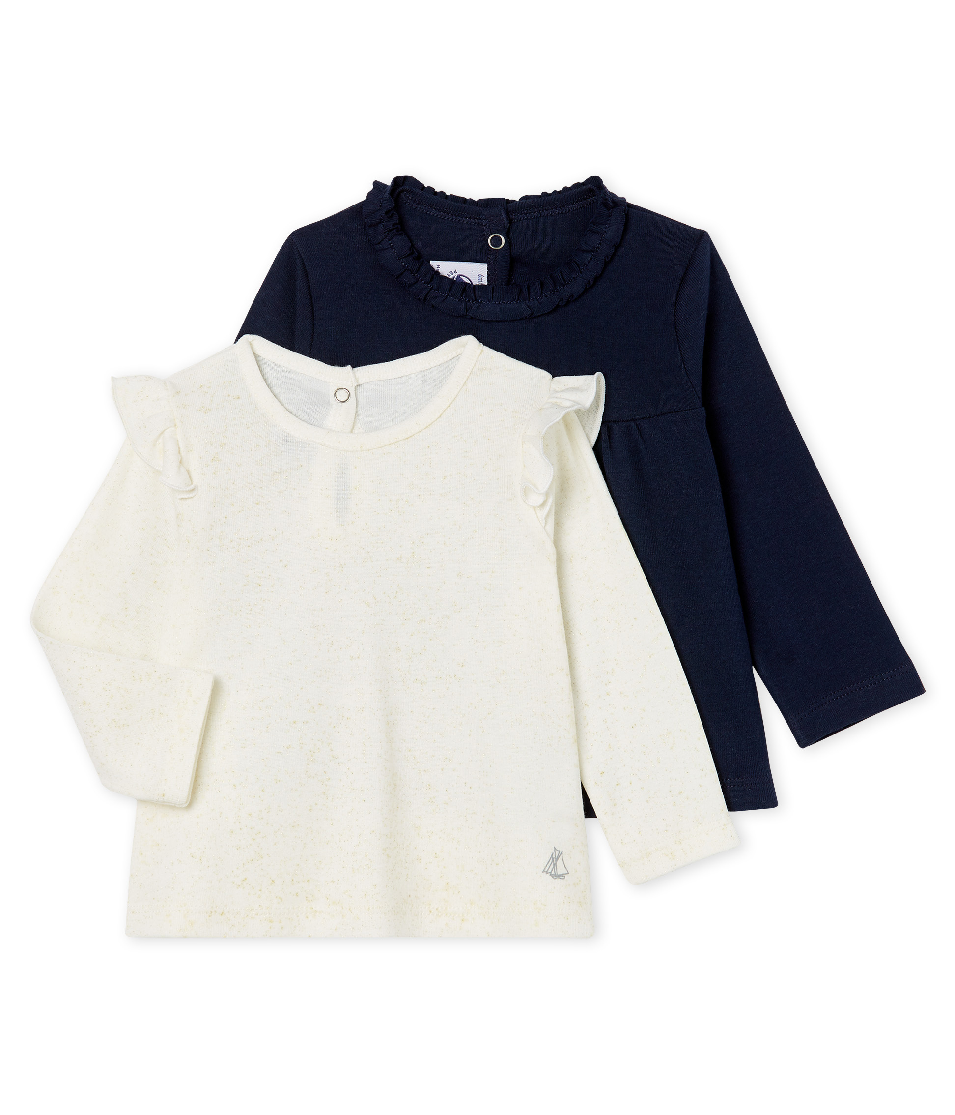 Baby Girls' Long-sleeved T-Shirt - 2-Piece Set