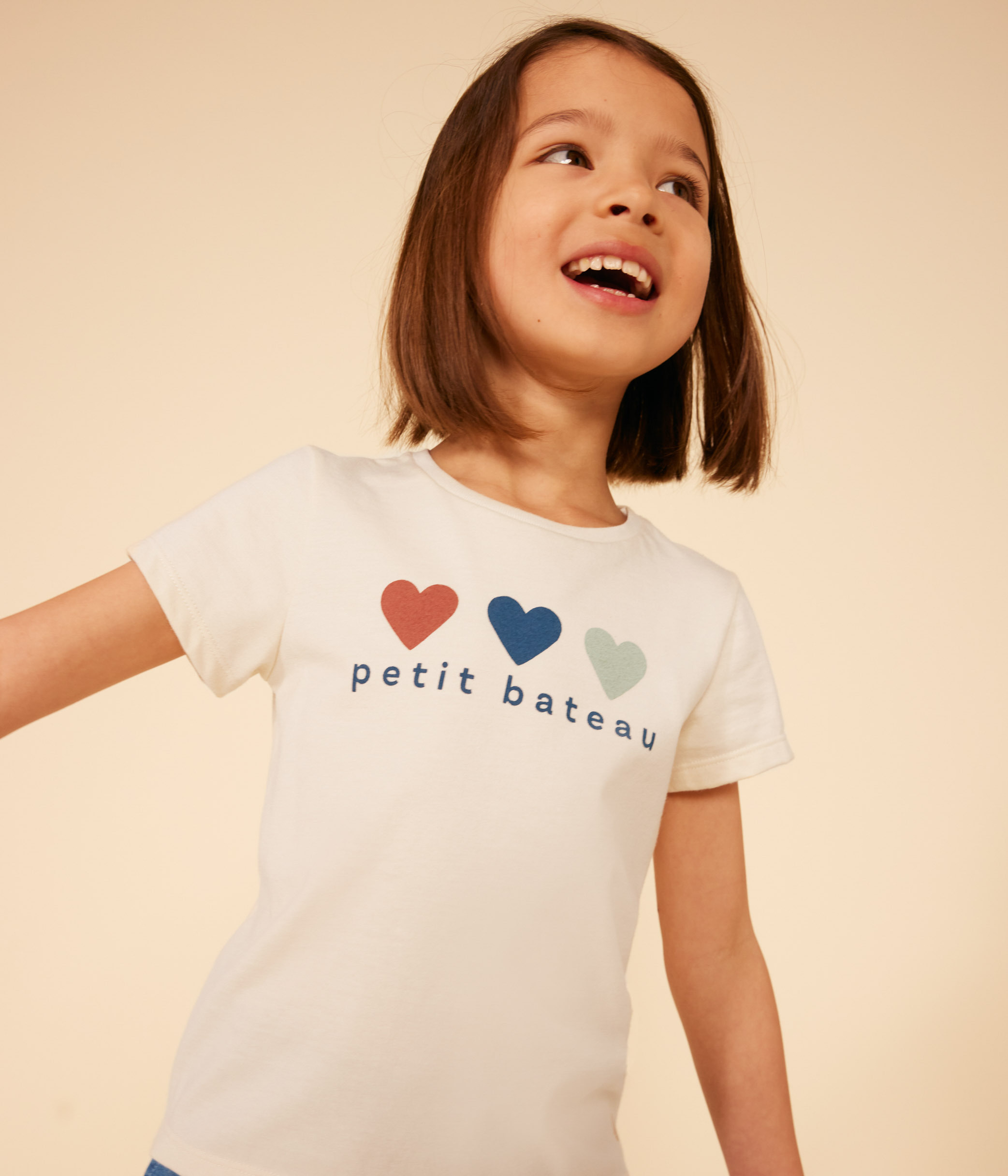 Girls Lightweight Jersey T Shirt AVALANCHE MEDIEVAL Petit Bateau