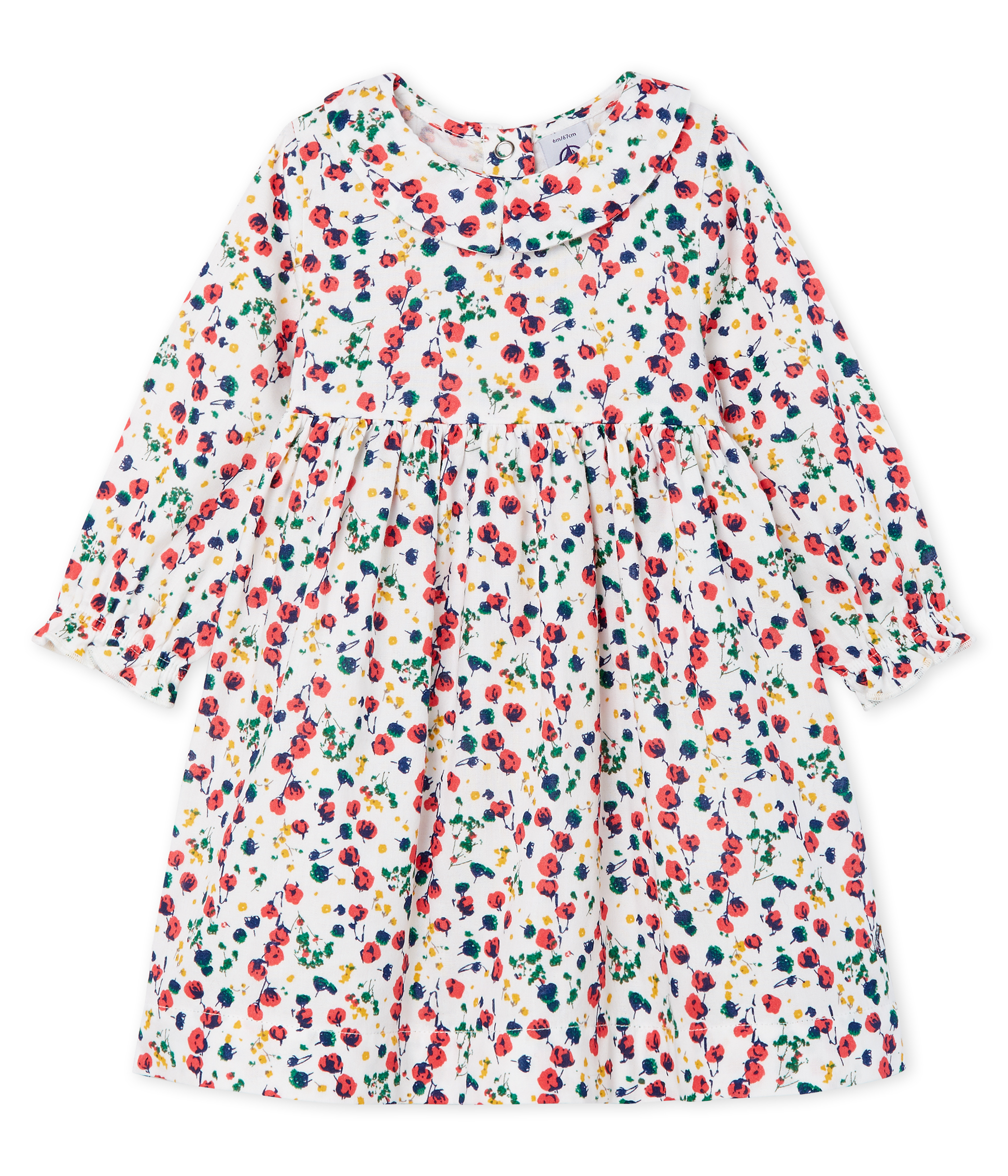 Baby Girls' Long-Sleeved Print Dress