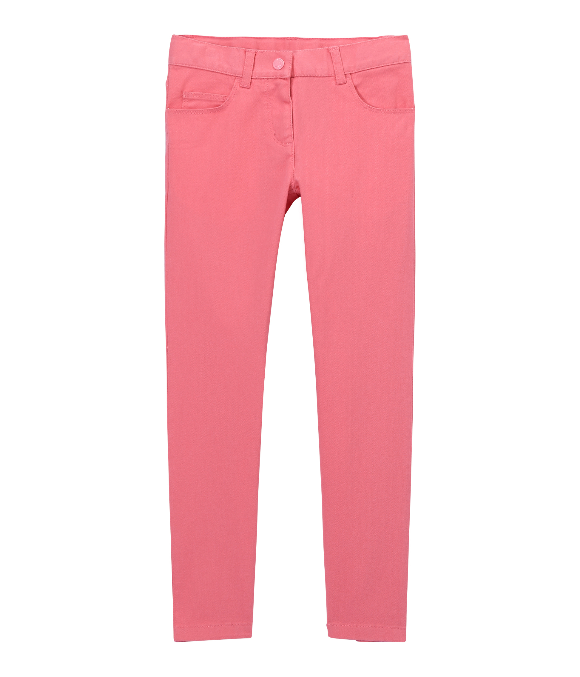 Girls' coloured denim trousers PETAL 