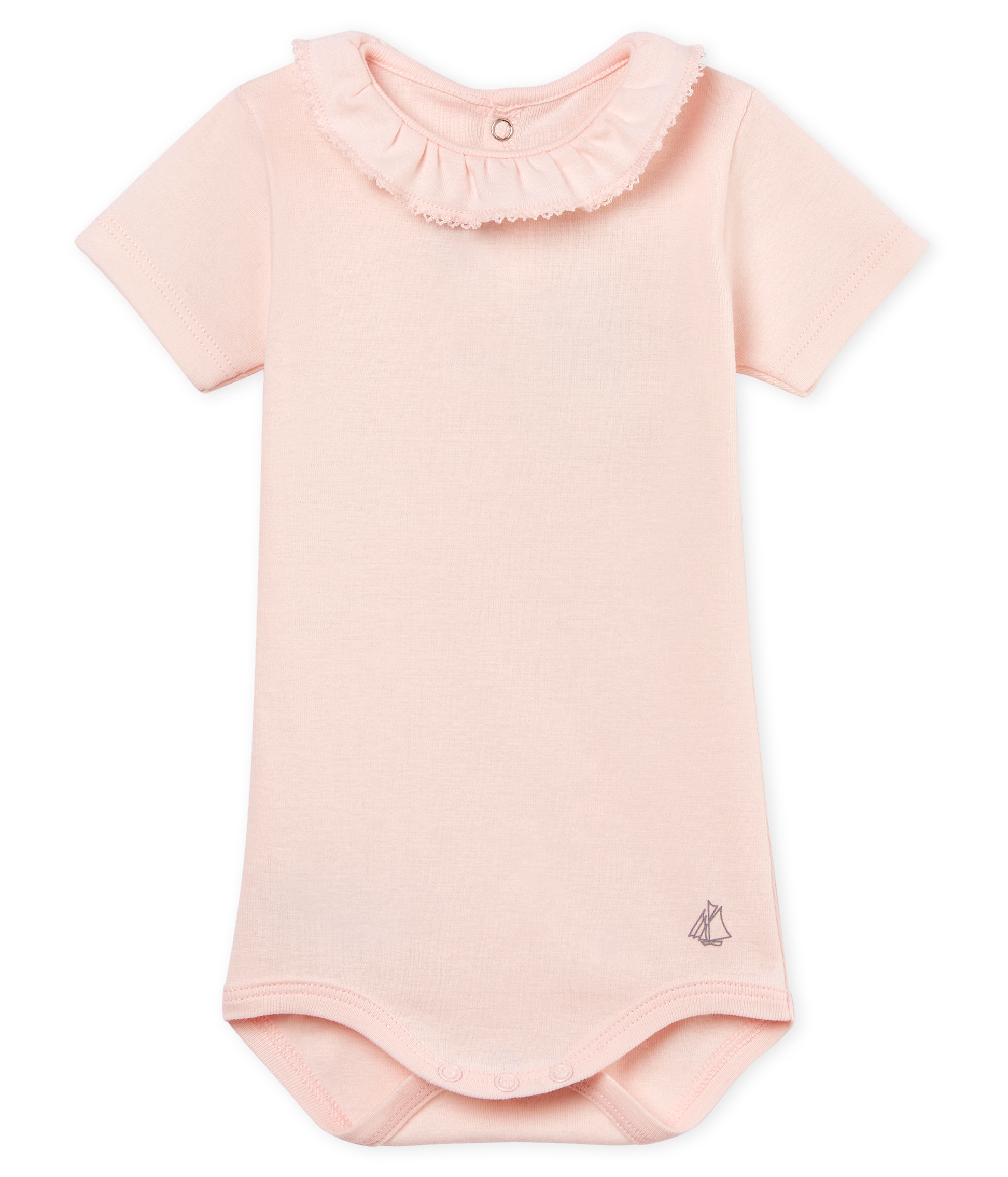 Baby girls' bodysuit with ruff