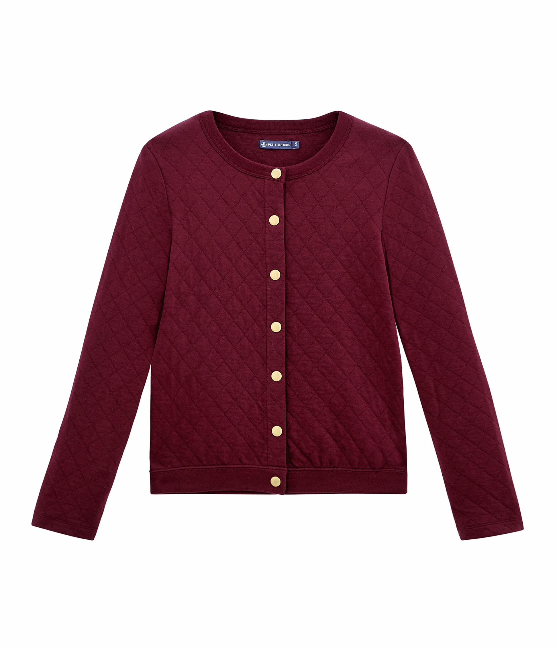 quilted cardigan jacket