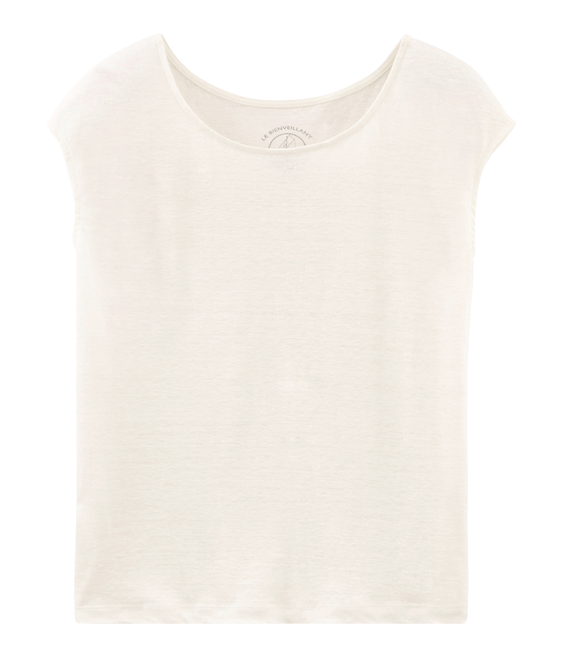 Women's short-sleeved linen t-shirt