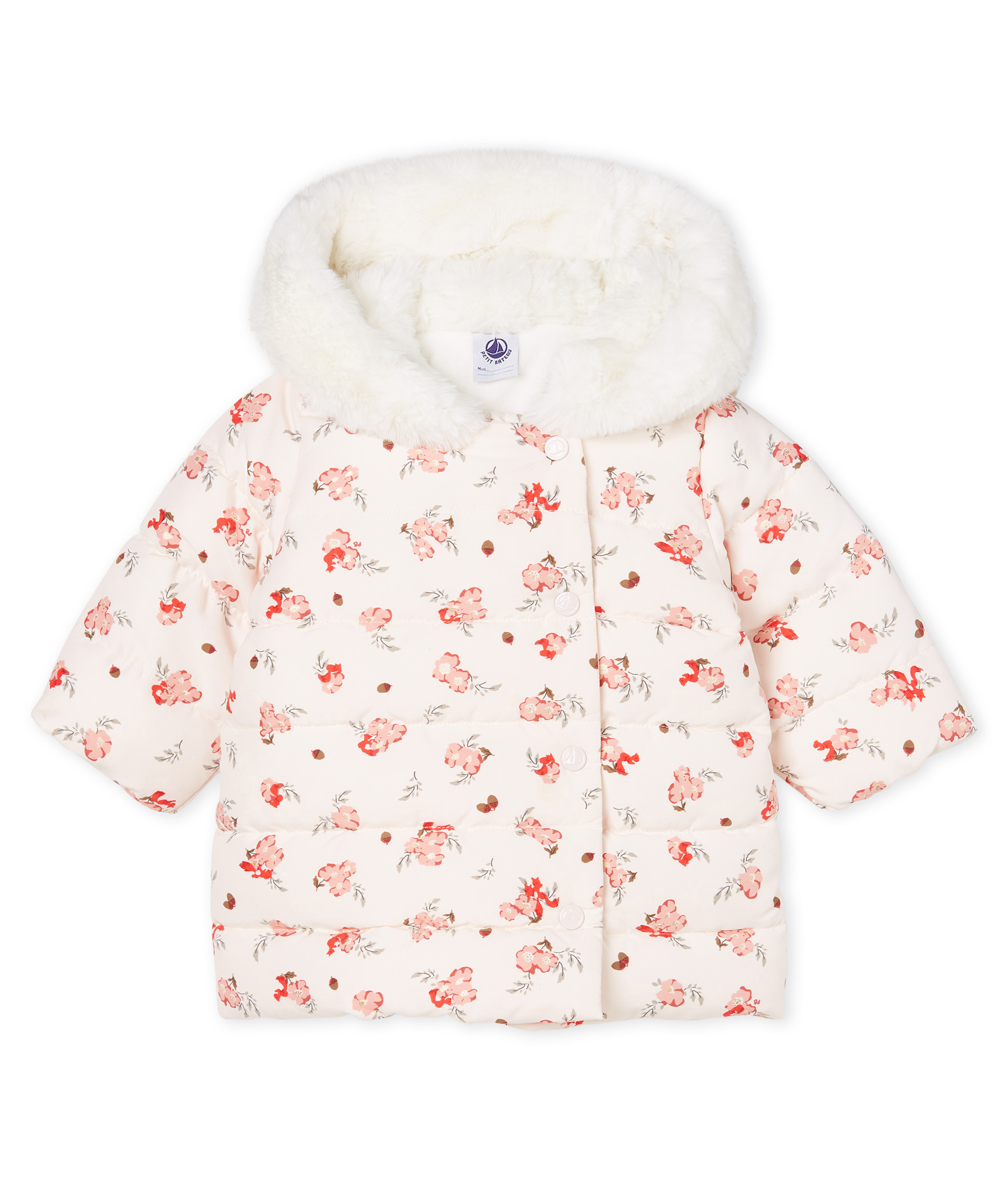 Baby Girls' Print Microfibre Down Jacket